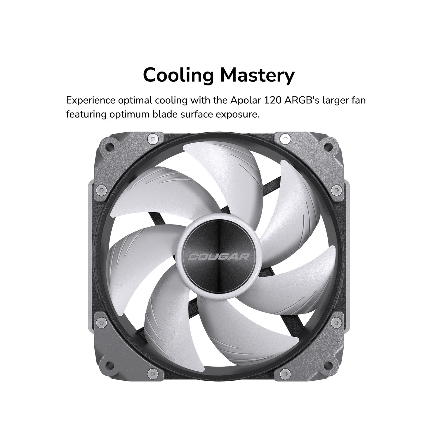 Cougar Apolar 120 Elite Universal Modular Cooling Fan, White