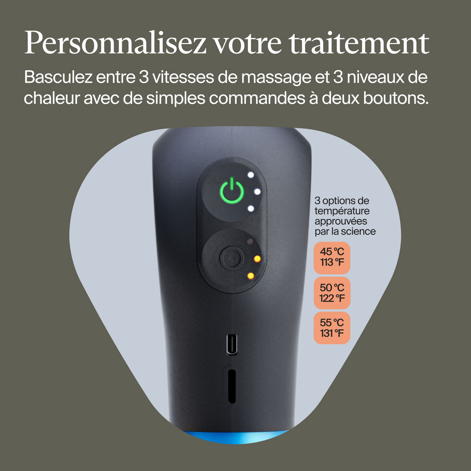 Appareil de massage portatif à percussion Theragun Mini Plus de Therabody - Noir