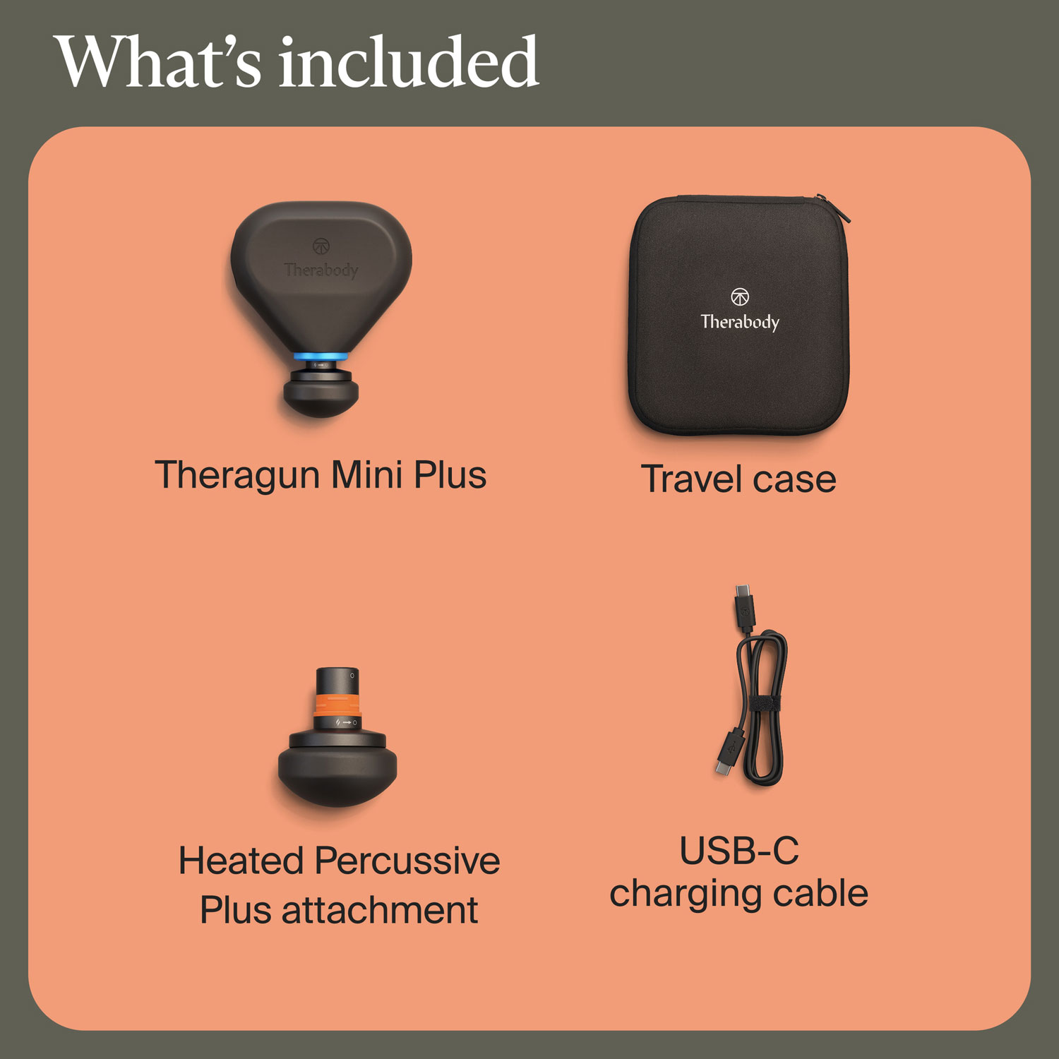 Appareil de massage portatif à percussion Theragun Mini Plus de Therabody - Noir