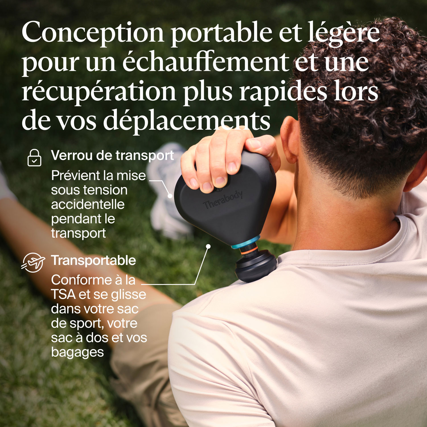 Appareil de massage portatif à percussion Theragun Mini Plus de Therabody - Noir