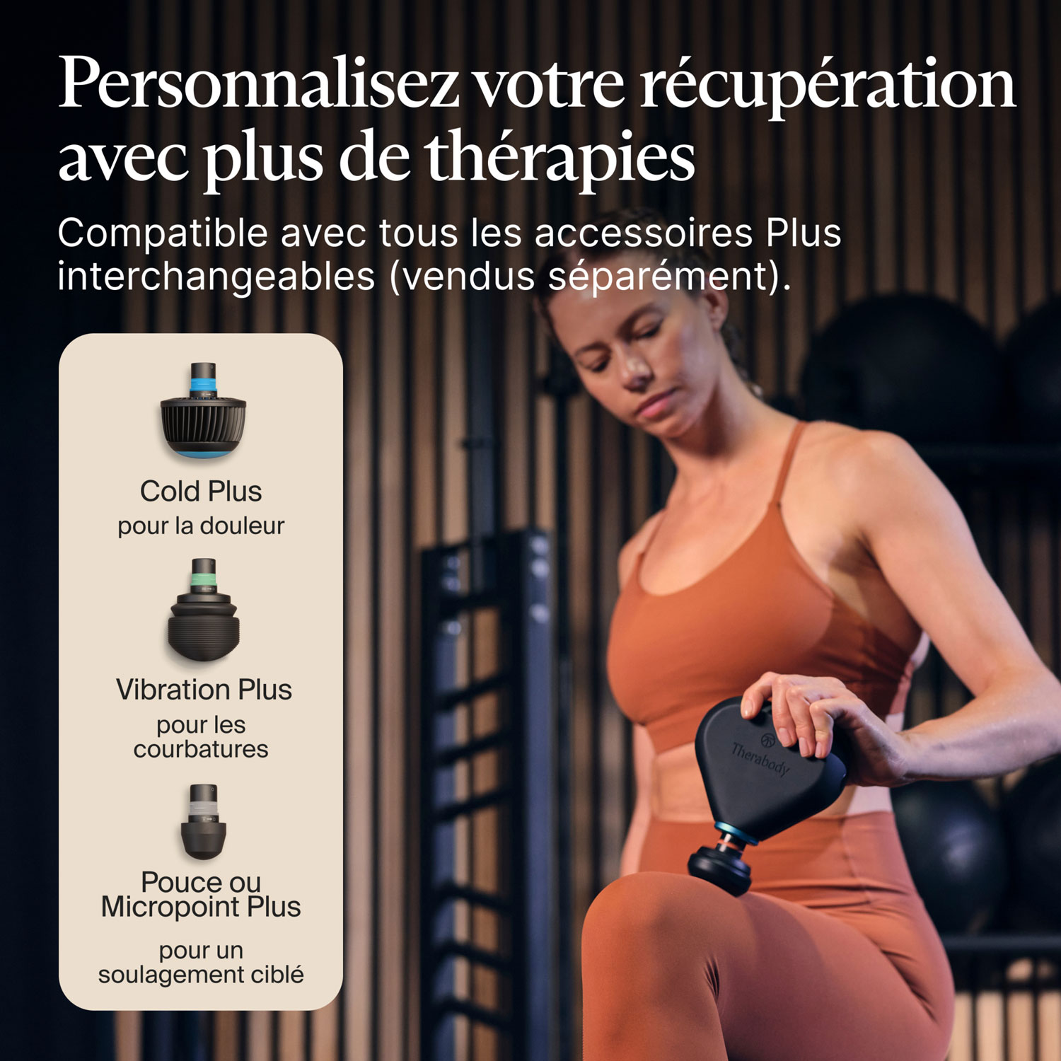 Appareil de massage portatif à percussion Theragun Mini Plus de Therabody - Noir