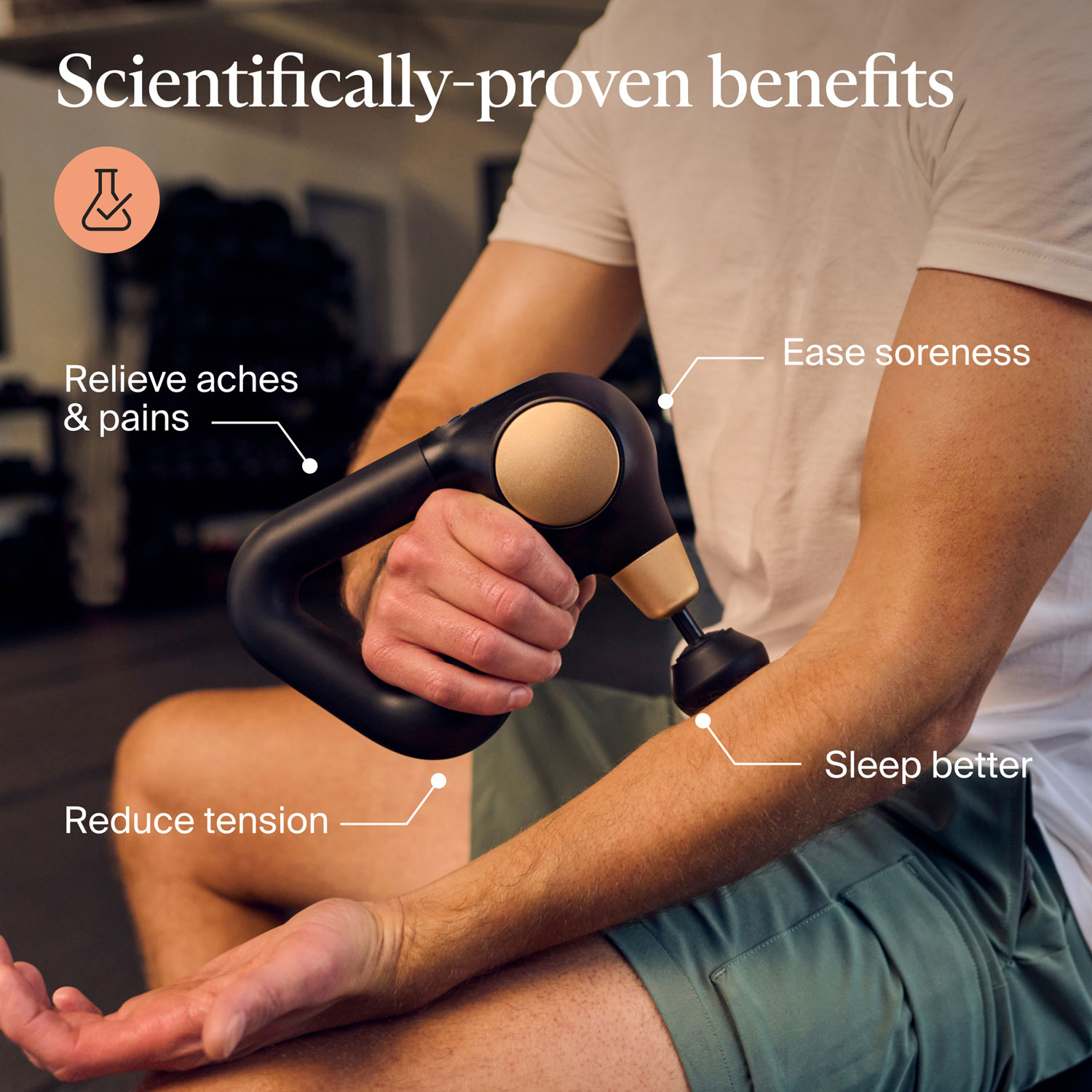 Appareil de massage portatif à percussion Theragun Sense de Therabody