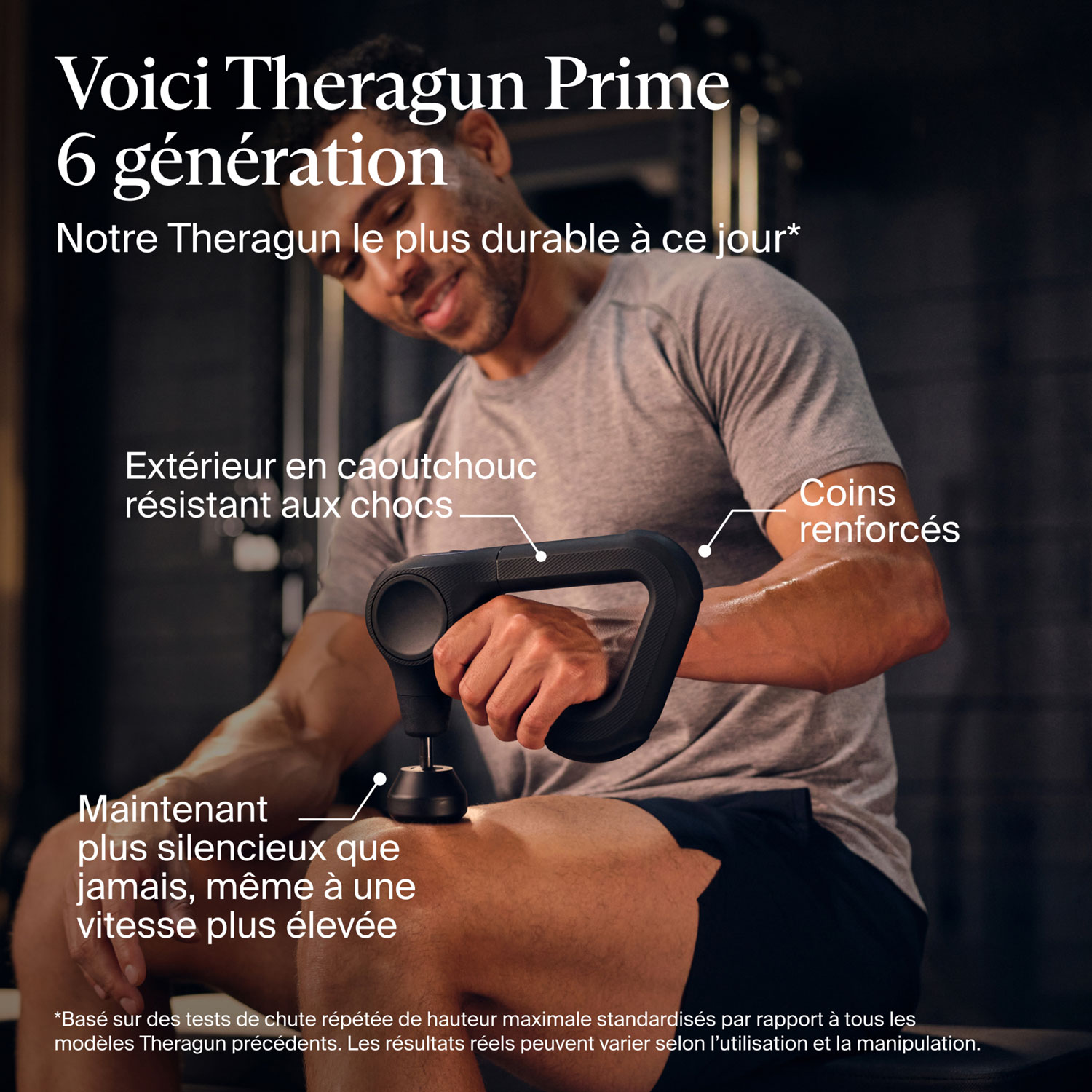 Appareil de massage portatif à percussion Theragun Prime de Therabody
