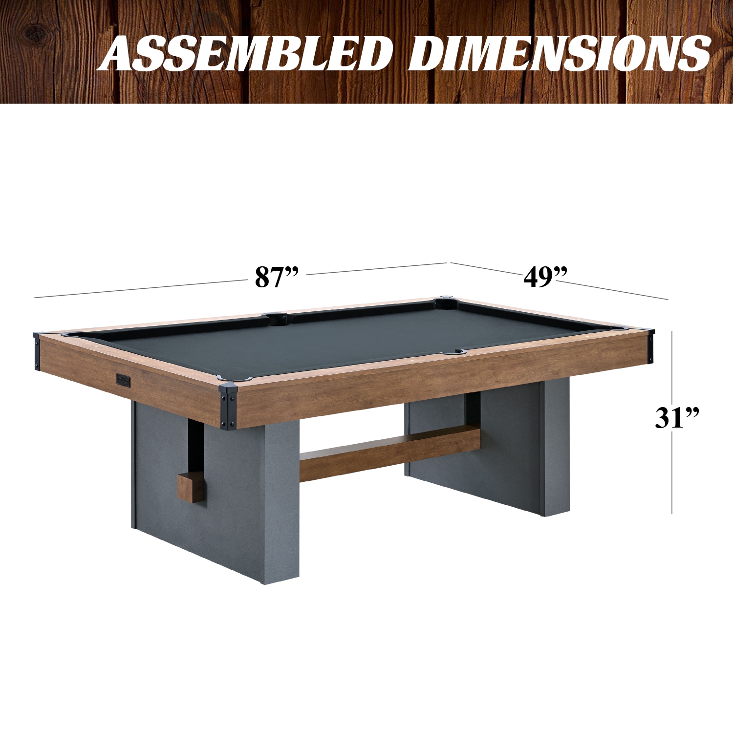 Table de billard de 7 pi Barrington Billiards Urban Collection