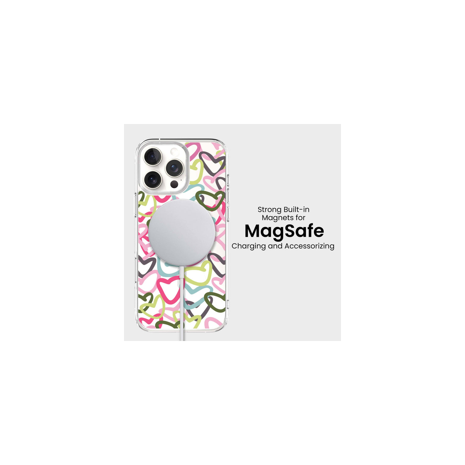 iPhone 16 Pro Clear Case - Graffiti Design