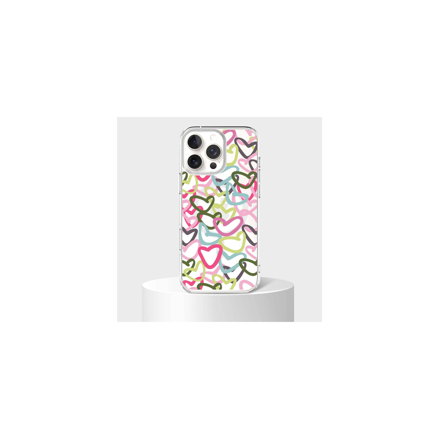 iPhone 16 Pro Clear Case - Graffiti Design