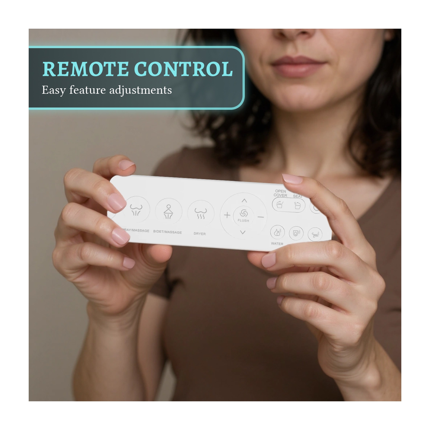 SERA BATHROOM Wynter Smart Bidet Toilet, One-Piece Toilet with Auto Jet Flush, Auto Open/Close Lid, Warm Water Wash, Warm-Air Dryer, Heated Seat,