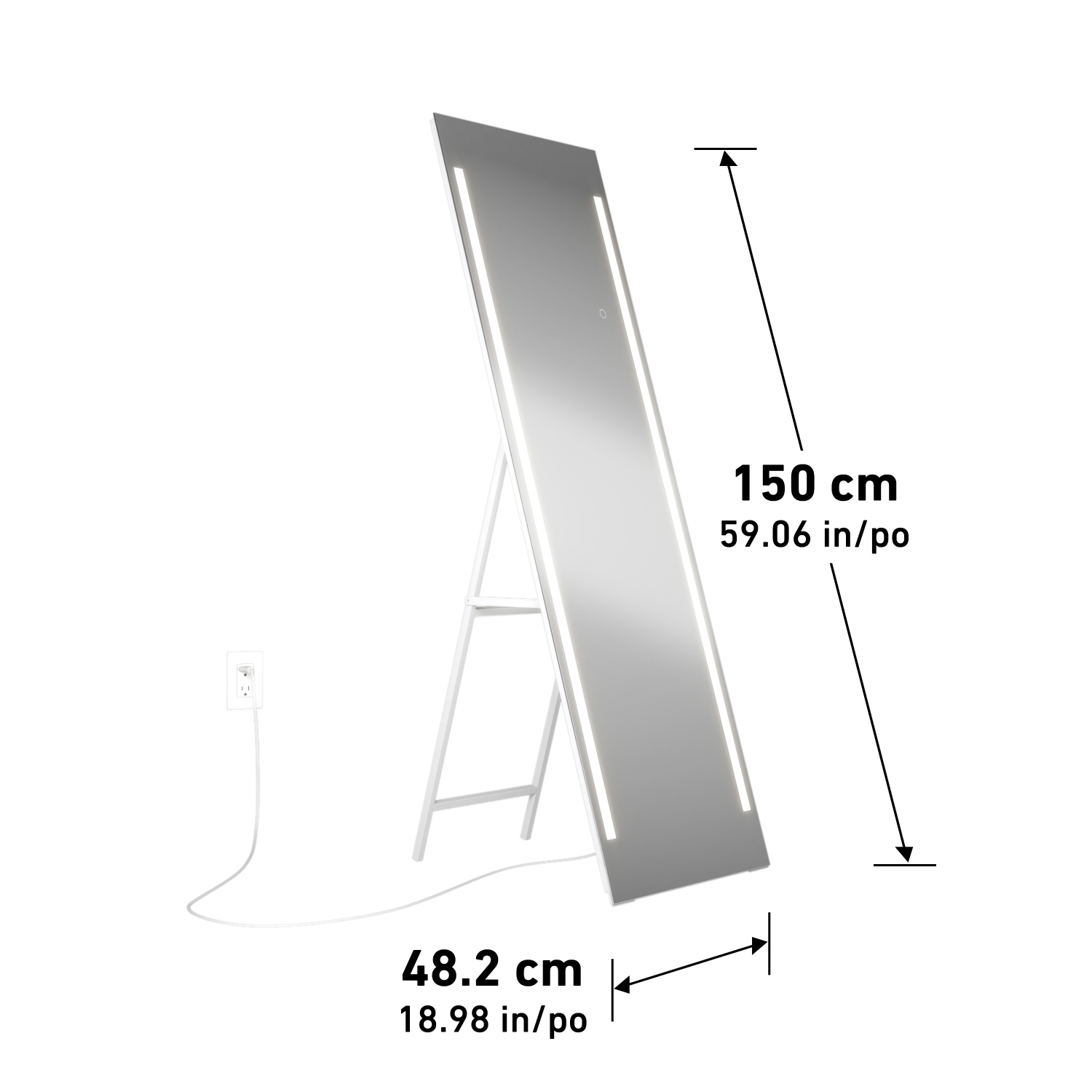 Emeraude Full Length Mirror 20" x 60"