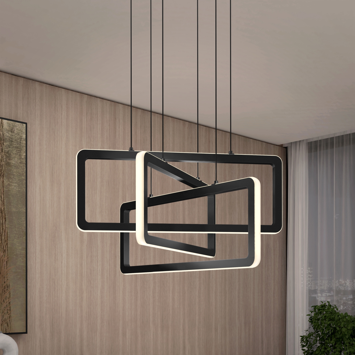 Pendentif Lewis noir 3CCT