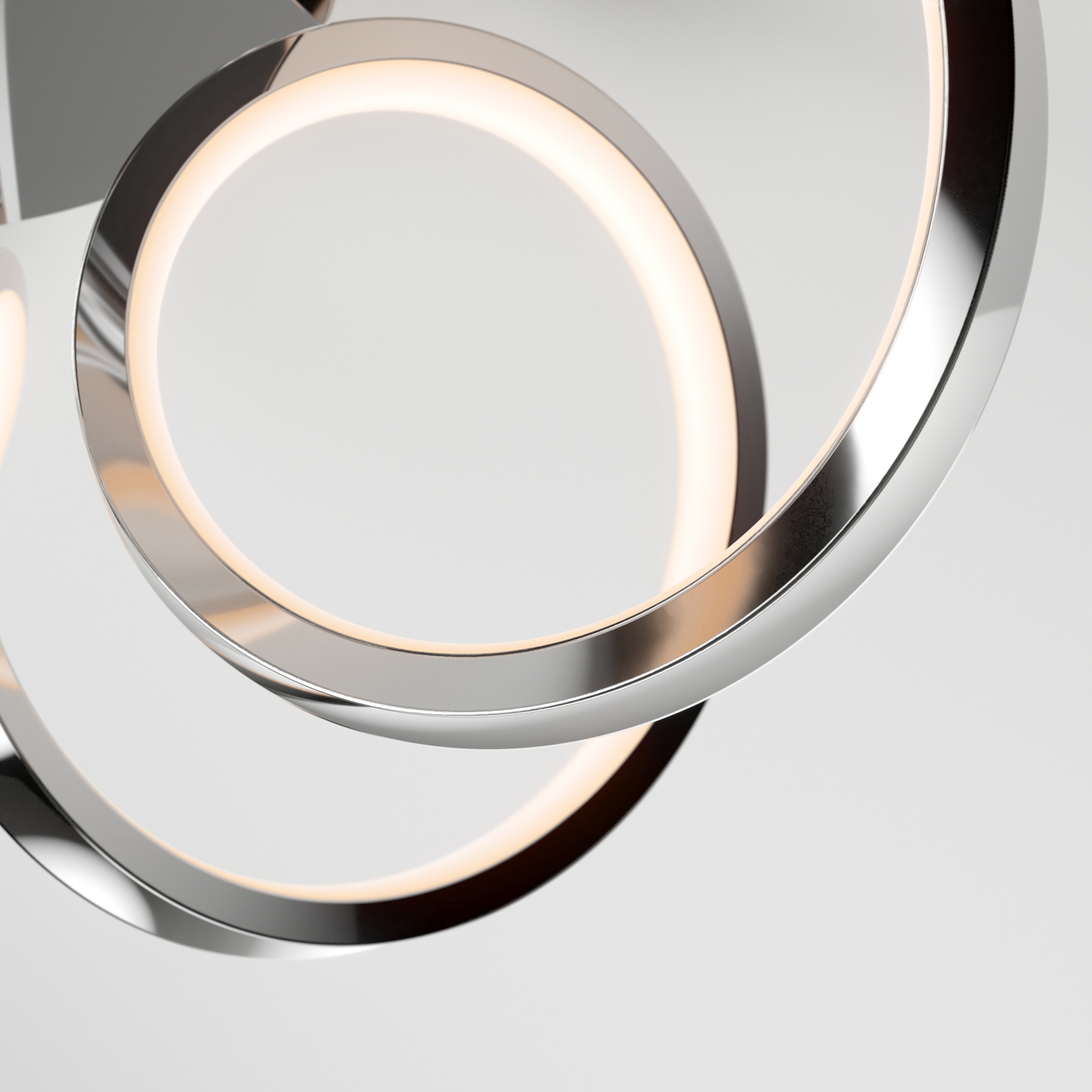 Swirl Ribbon Flushmount Chrome