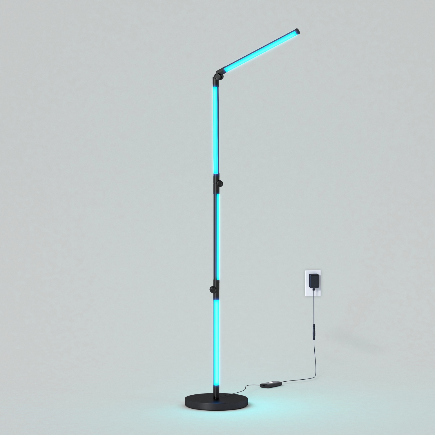Lampadaire de jeu intelligent LED RVB pliable de Fitch
