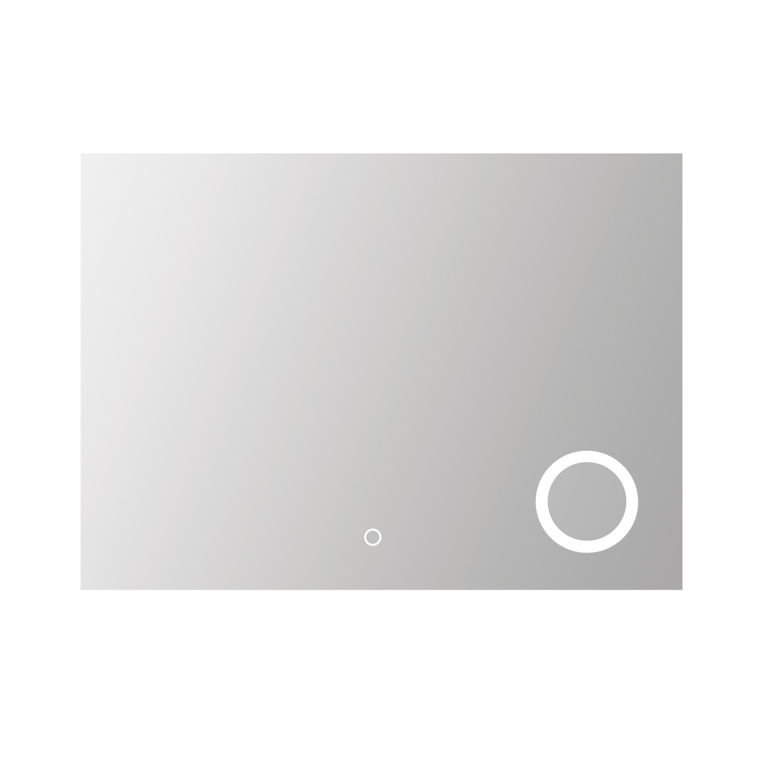 SERA BATHROOM Mirror 48" LED M-1039 with Magnifying Mirror, Anti-fog function - Frosted