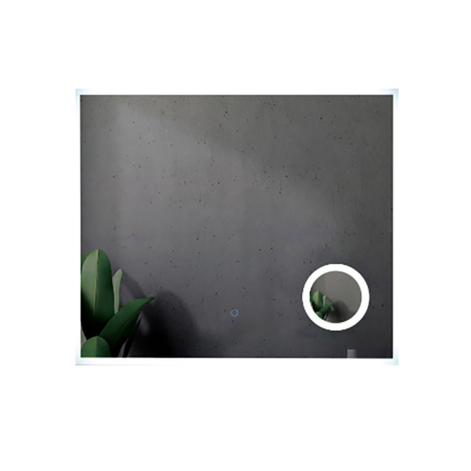 Miroir DE SALLE DE BAIN DE 36 po LED M-1039 avec loupe de la collection SERA - givré