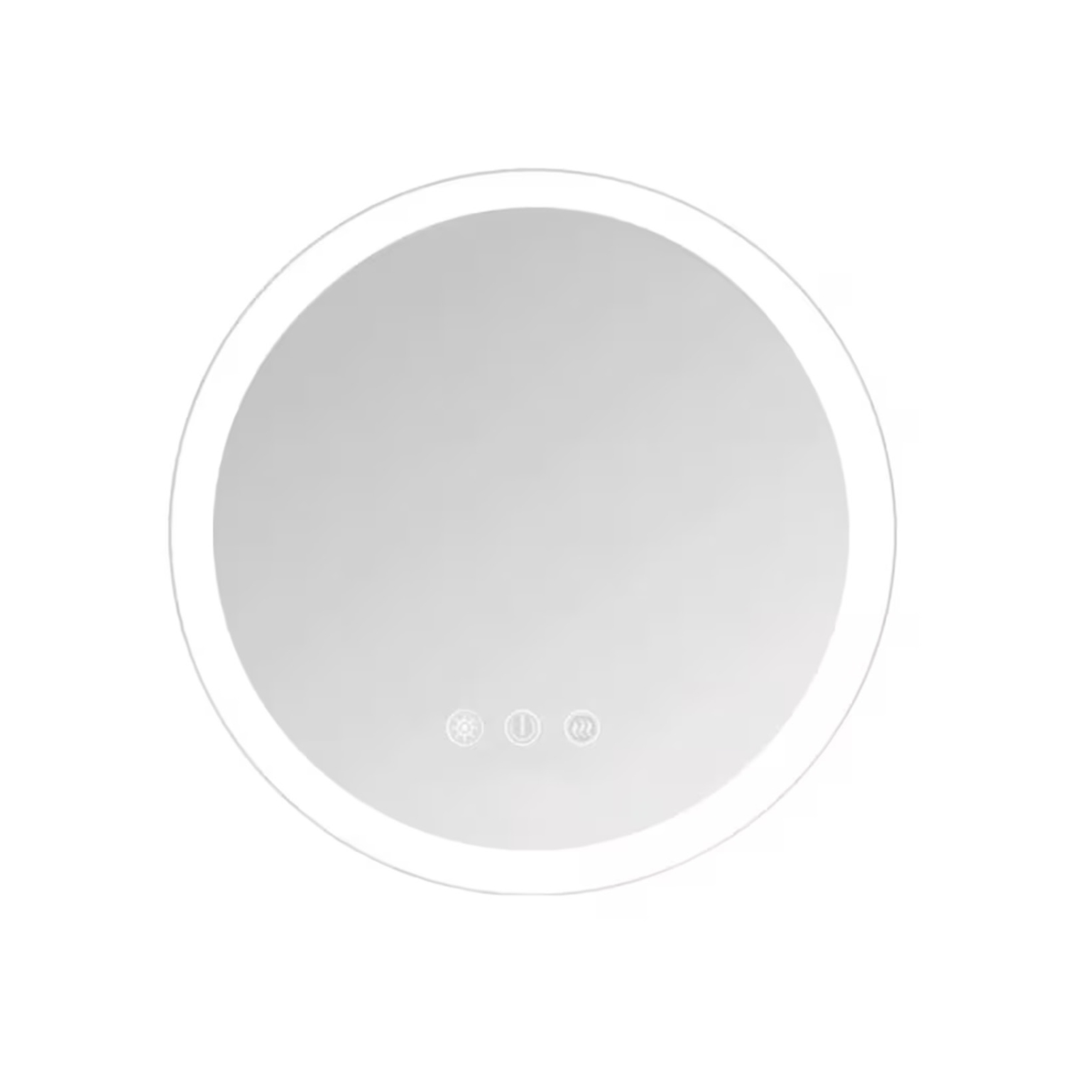 SERA BATHROOM Mirror 32" LED LUNE Frosted Edge FS-2015-3232 - Silver