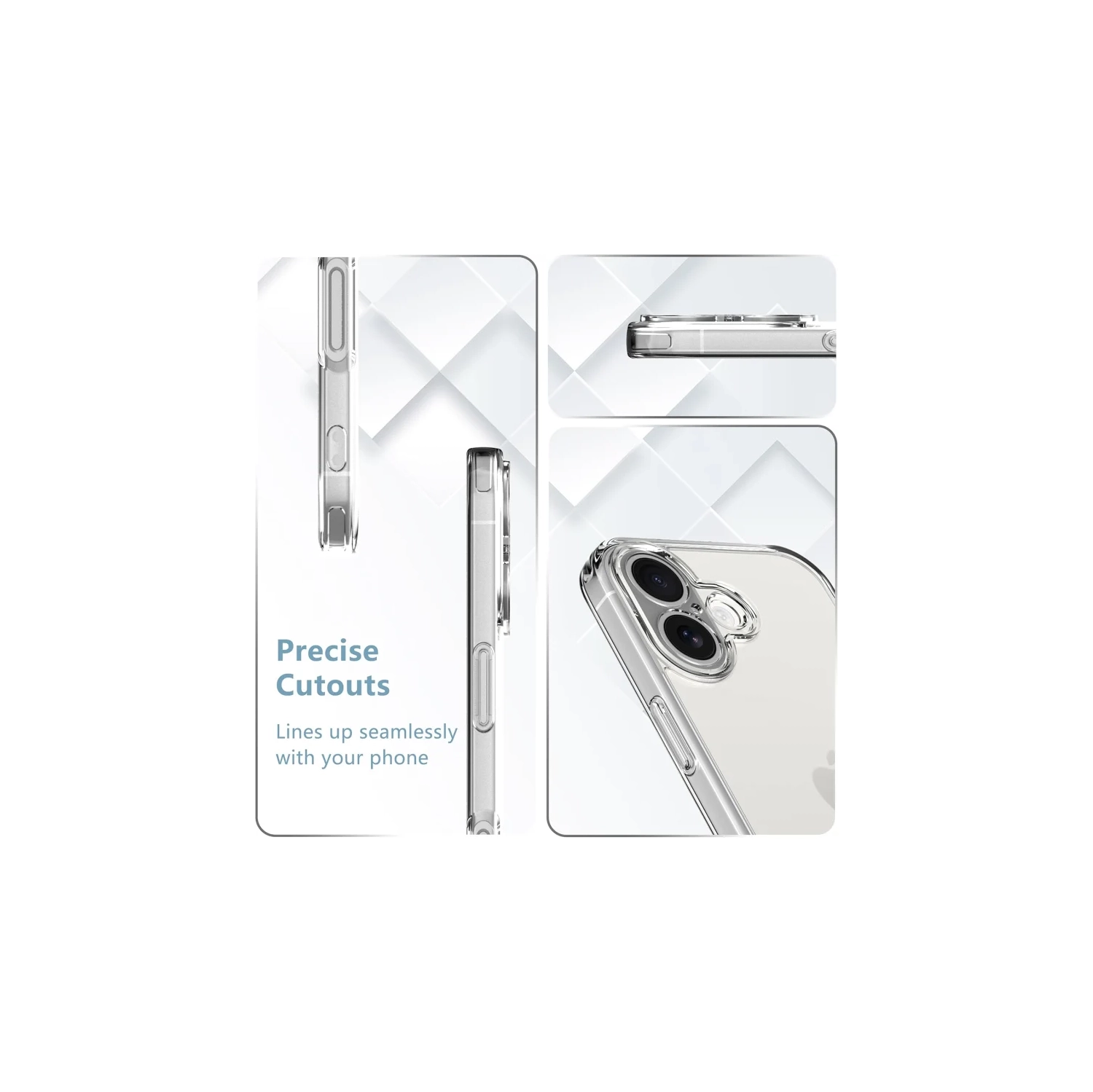 iPhone 17 5G Case with Screen Protector – Clear Anti-Yellowing Shockproof Phone Cover, Military Grade Drop Protection, 2 Pack 9H Tempered Glass,