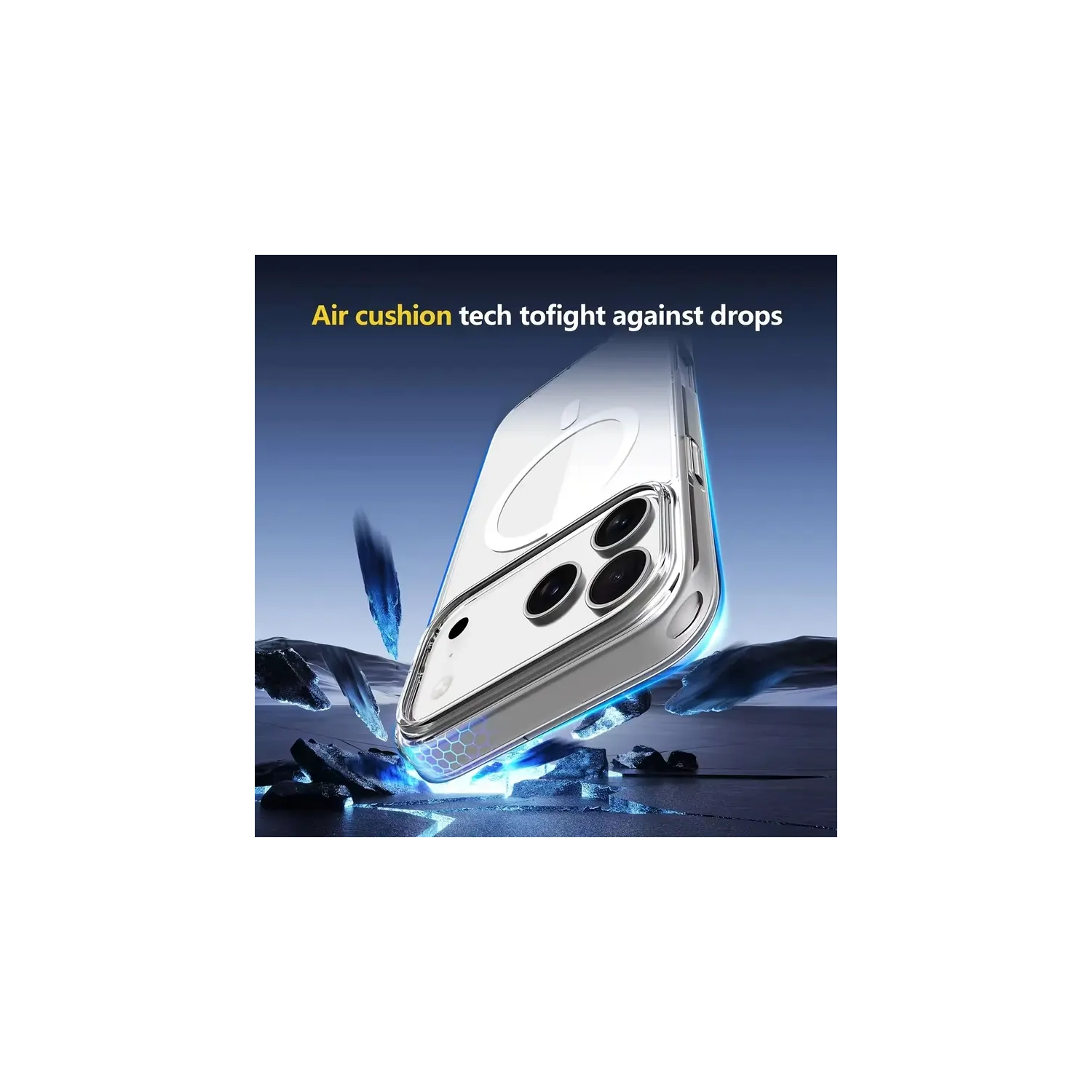 New Magnetic iPhone 17 Pro Max Case – Transparent Soft TPU Protective Cover, Shockproof, Slim Fit Phone Case