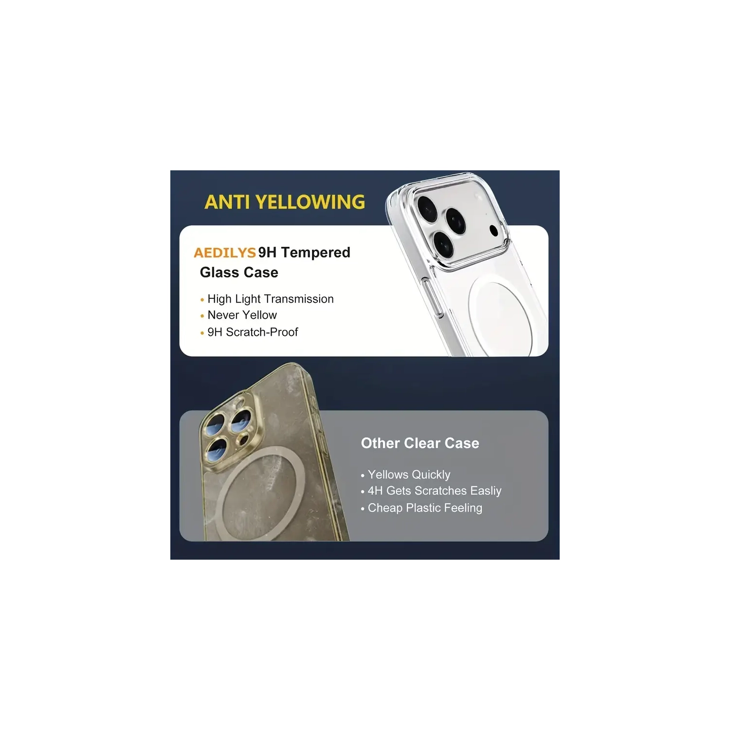 New Magnetic iPhone 17 Pro Case – Transparent Soft TPU Protective Cover, Shockproof, Slim Fit Phone Case