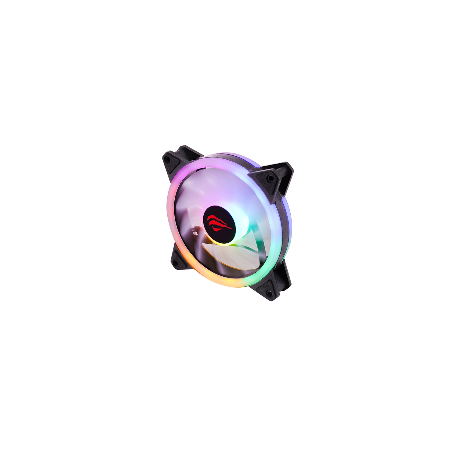 Havit F2089 RGB LED Cooling Fan 120x120cm Quiet Edition High Airflow DC 12V For Computer Case