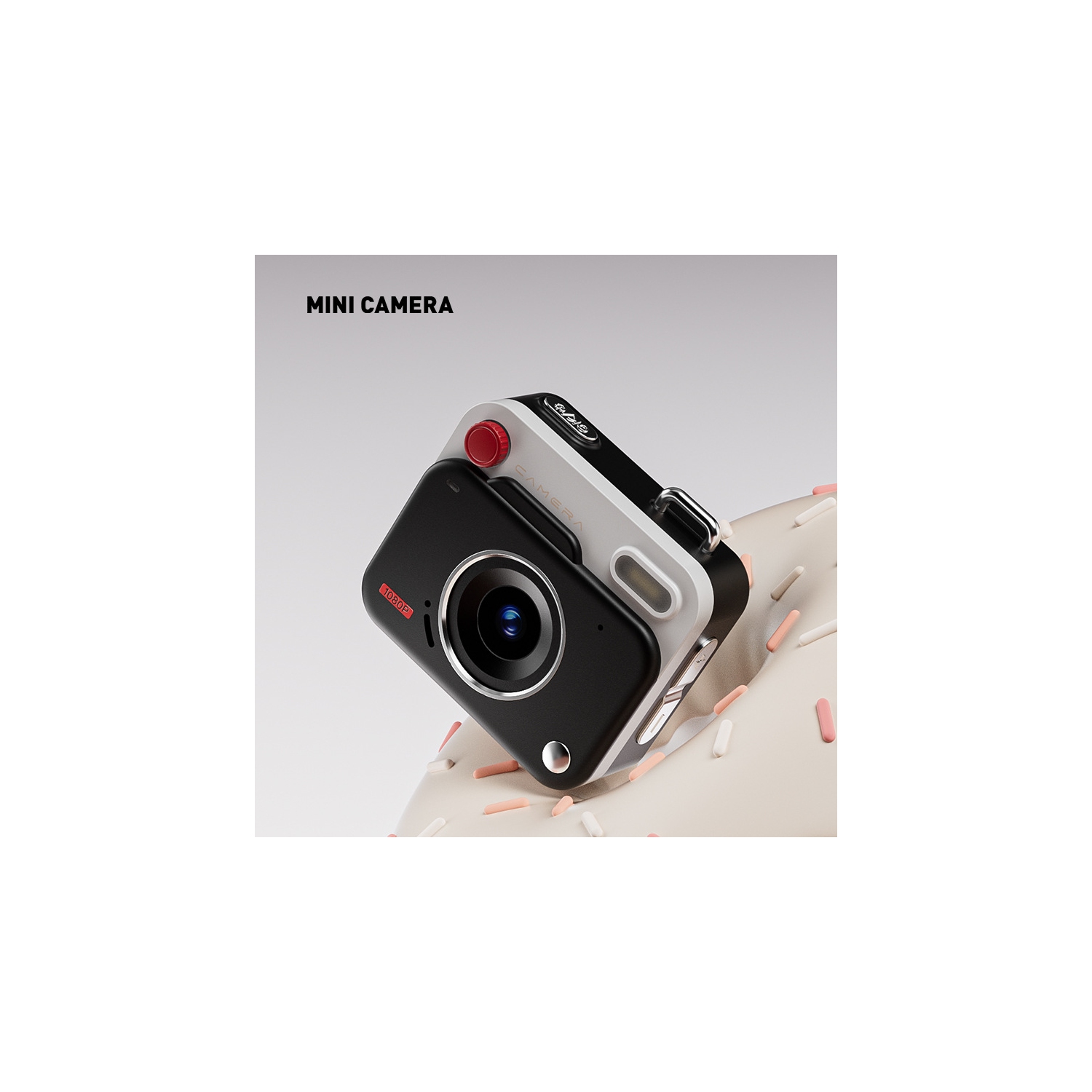 New CCD Retro Mini Student Digital Camera, Campus Camera, HD Camera, 32GB, TF Memory Card, Panda Color