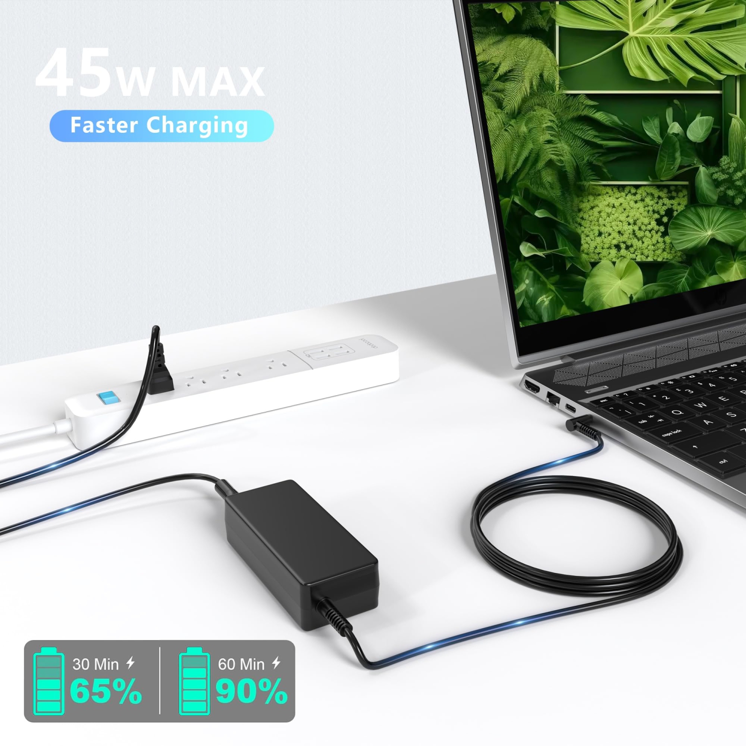 45W 19.5V 2.31A for HP Laptop Charger Compatible with HP Pavilion x360 11 13 15, Stream, Envy, ProBook, EliteBook, Spectre, Notebook Series AC