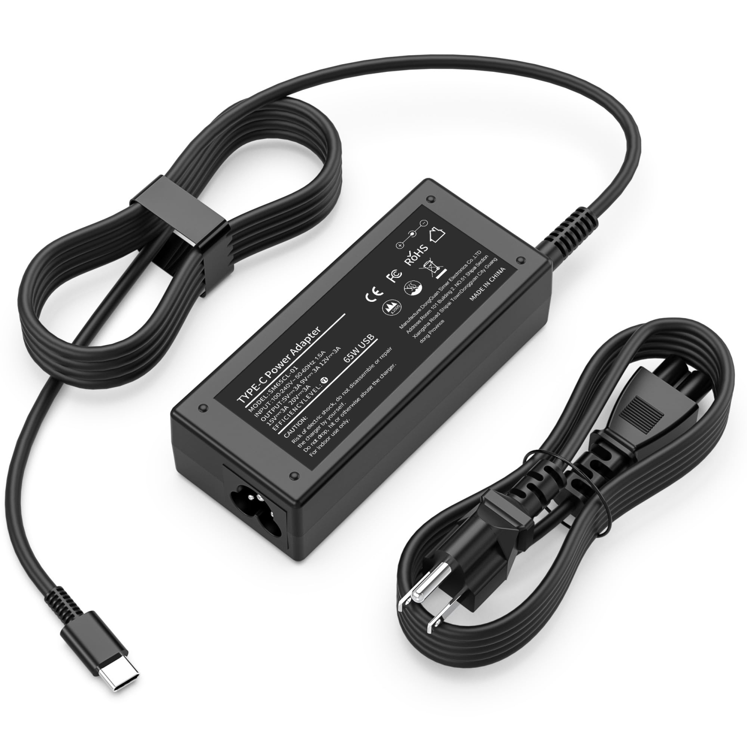 Universal Chromebook Charger 65W 45W USB C Laptop Charger Compatible with HP Dell Lenovo Acer Asus Samsung Google Series Fast Charging Type C Travel