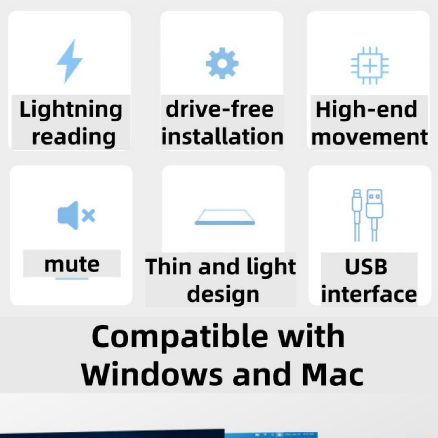 Lecteur optique externe USB 3,0 Graveur CD DVD Ordinateur portatif Lecteur optique mobile externe Compatible avec les ordinateurs de bureau et les