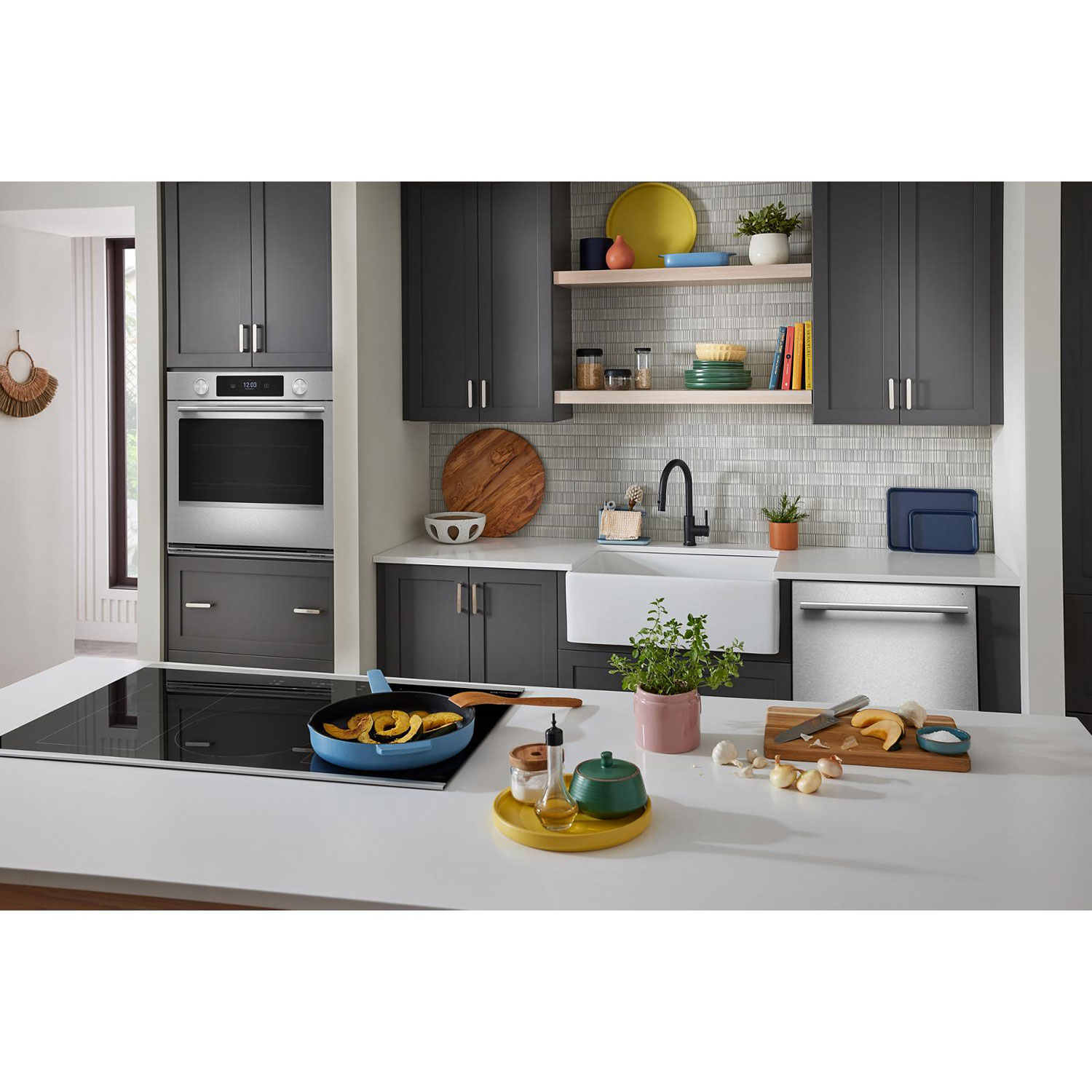 Four mural électrique à convection véritable 5,0 pi³ 30 po de KitchenAid - Acier inoxydable PrintShield