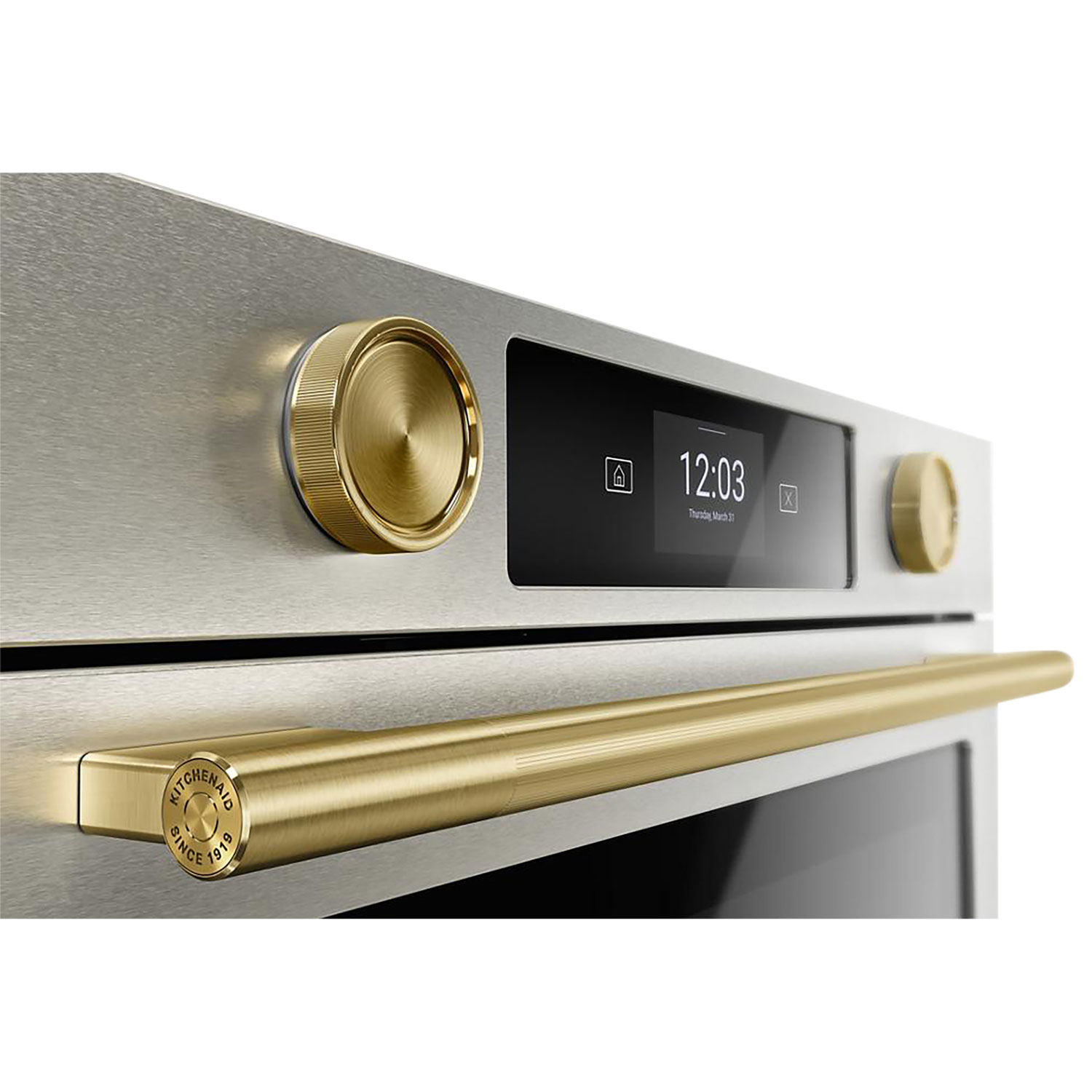 Four mural électrique à convection véritable 5,0 pi³ 30 po de KitchenAid - Acier inoxydable PrintShield