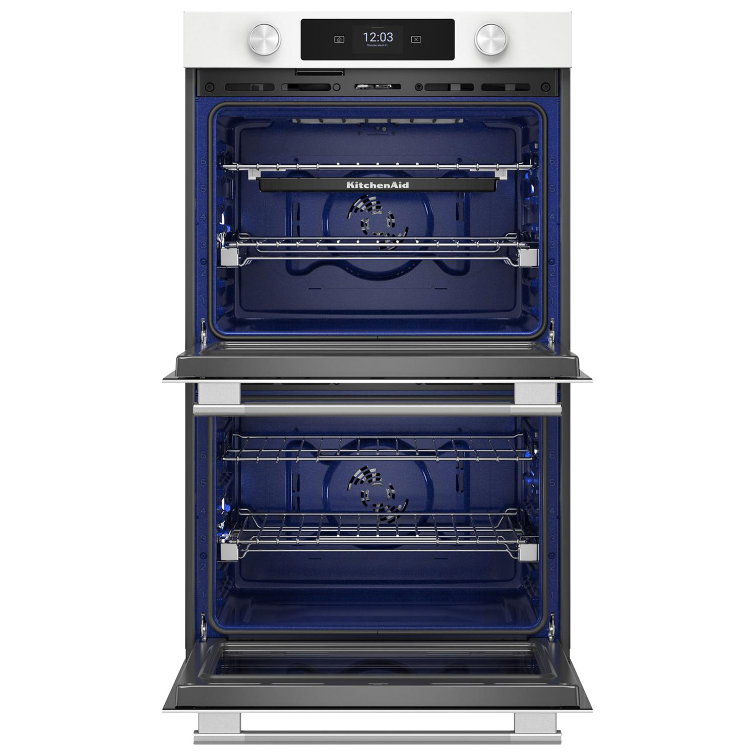 KitchenAid 30" 10.0 Cu. Ft. True Convection Electric Wall Oven - White