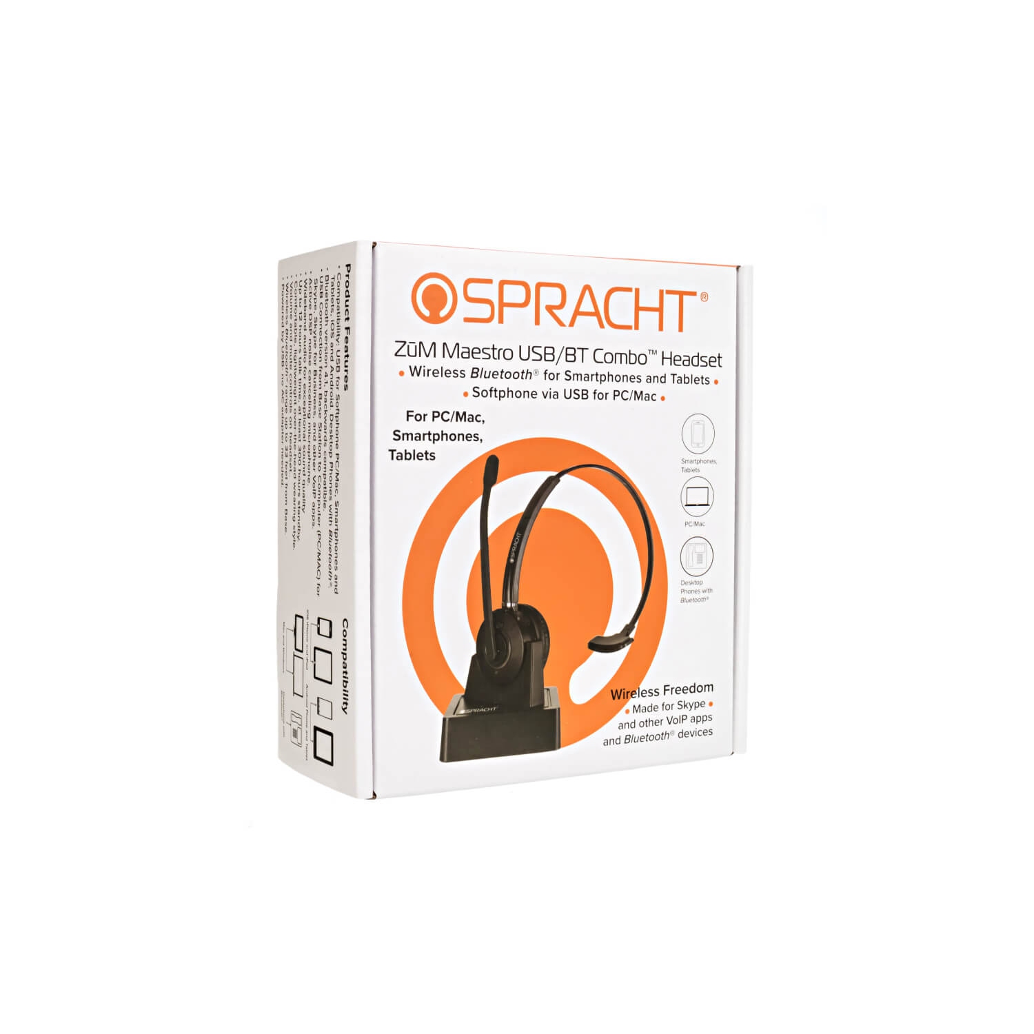 Casque Bluetooth sans fil suppression du bruit avec micro Zum Maestro de Spracht