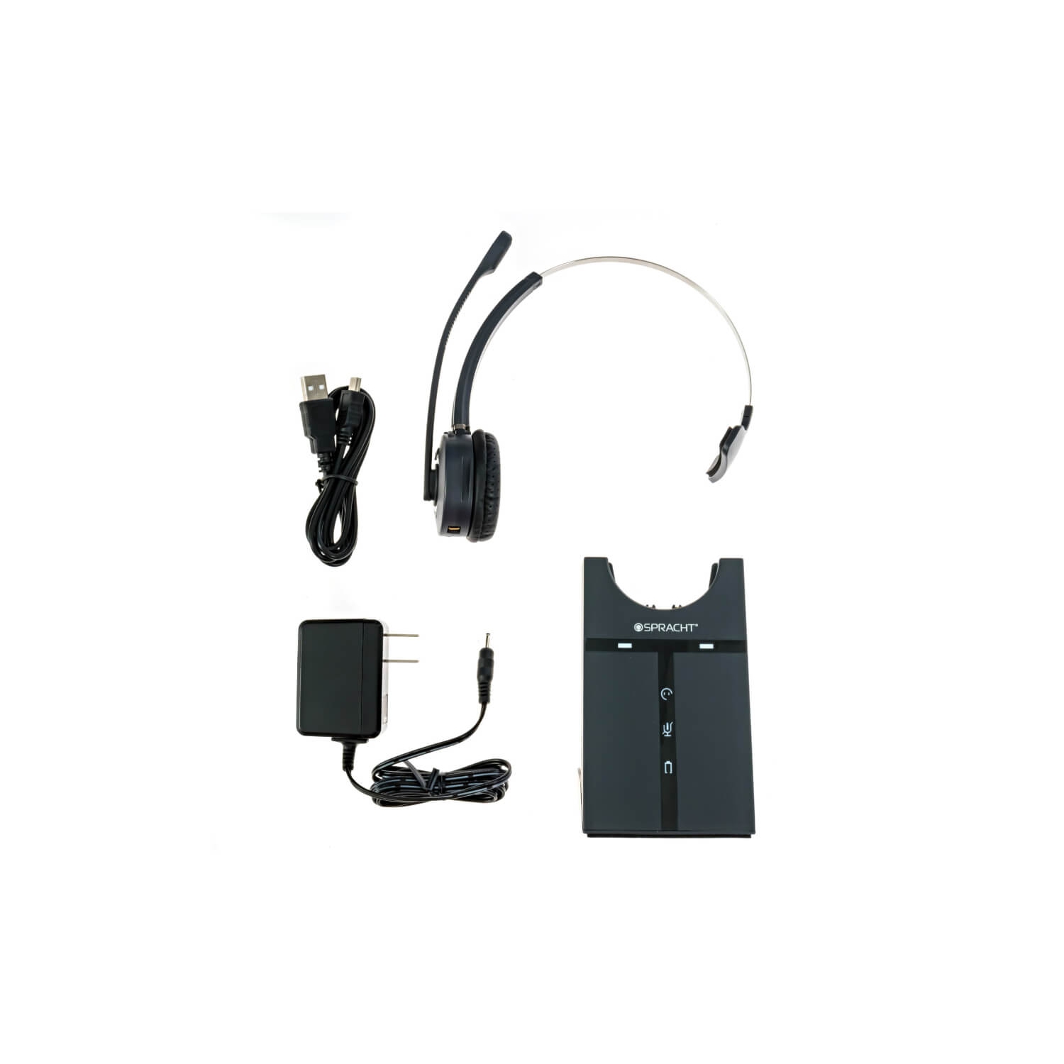 Casque sans fil Bluetooth monochrome suppression du bruit avec micro Zum Maestro de Spracht