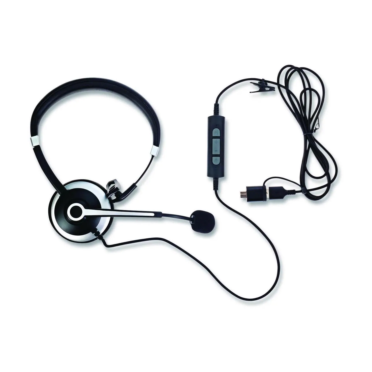 Casque d'écoute mono à suppression du bruit avec fil et micro de Spracht