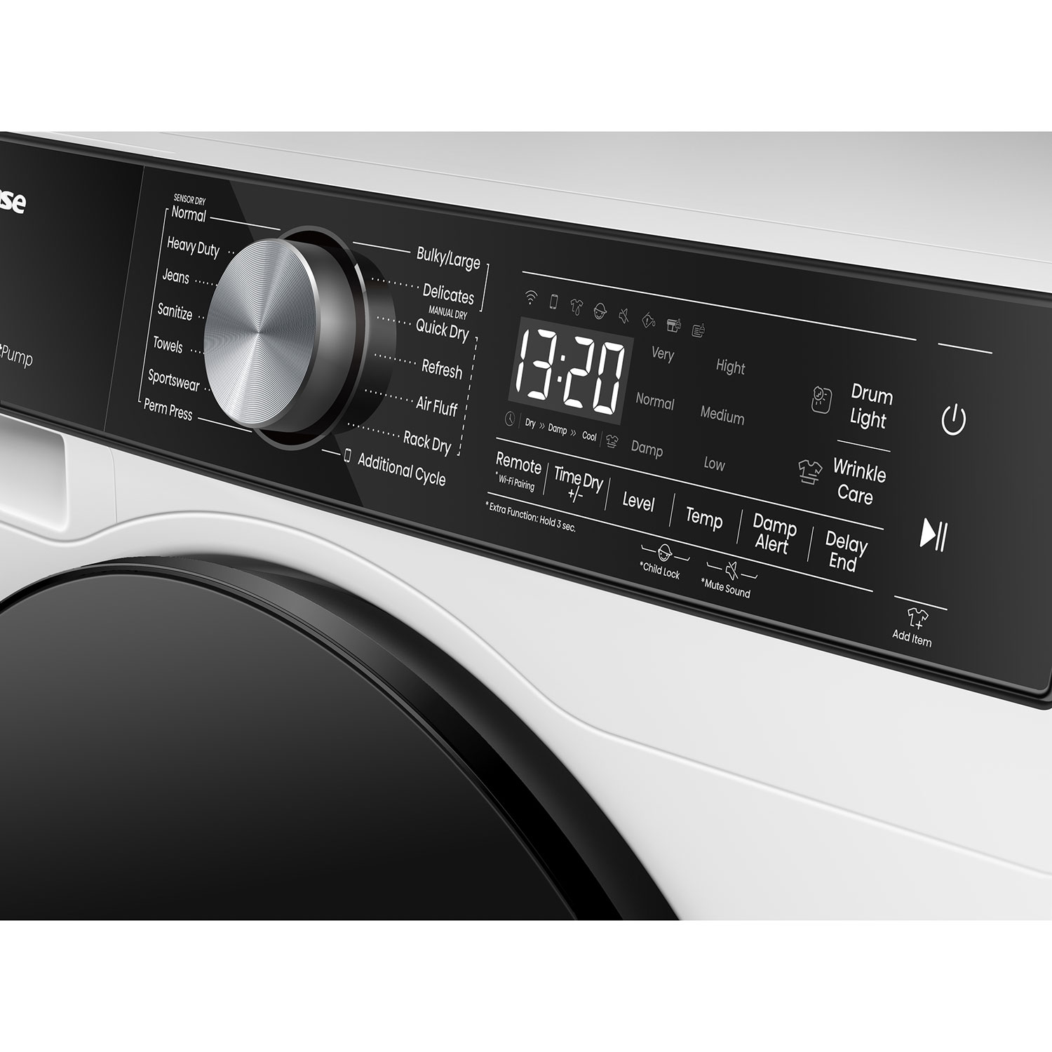 Hisense 4.5 Cu. Ft. Electric Dryer - White