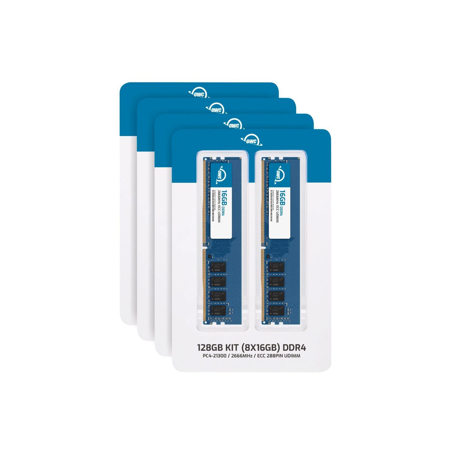 OWC 128GB DDR4 2666MHz PC4-21300 CL19 2RX8 ECC Unbuffered UDIMM 1.2V 288-pin Workstation Server Memory RAM