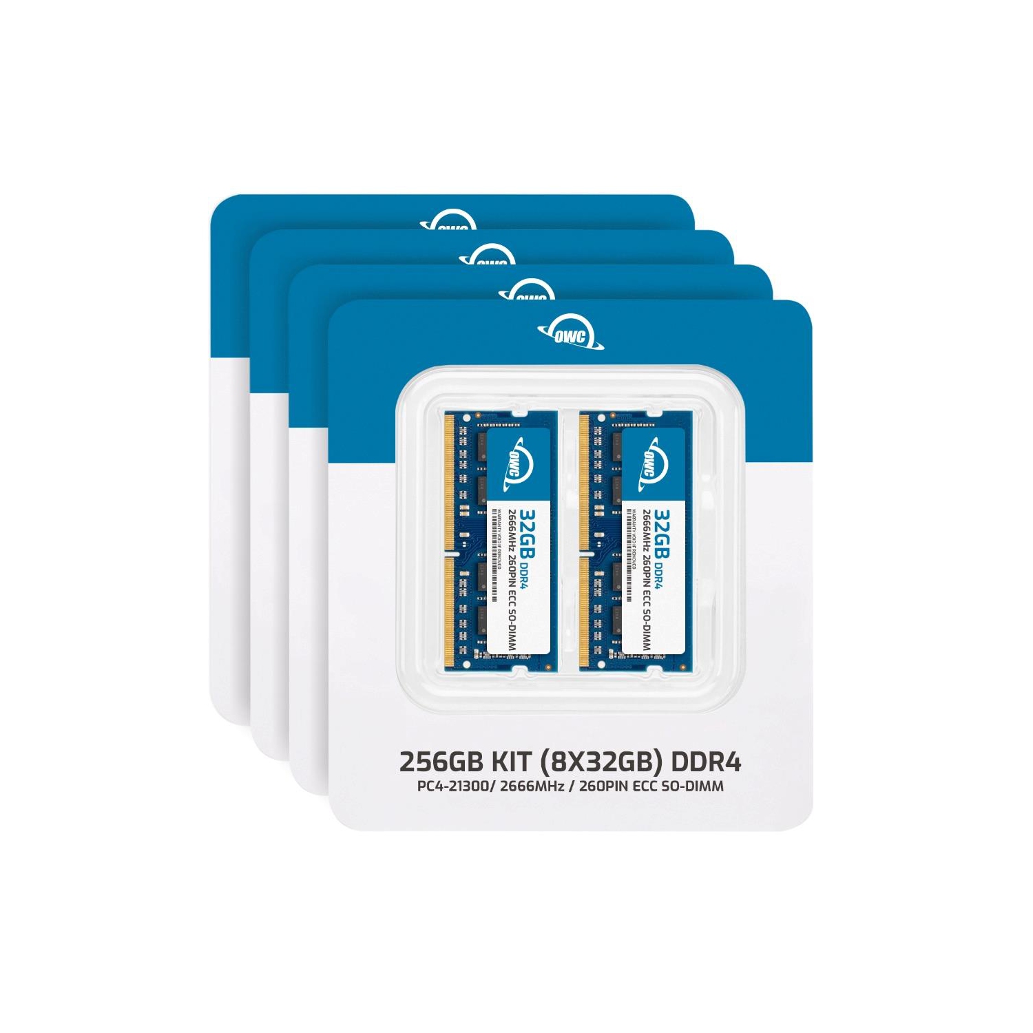 OWC 256GB DDR4 2666MHz PC4-21300 CL19 2RX8 ECC Unbuffered SODIMM 1.2V 260-pin Memory RAM