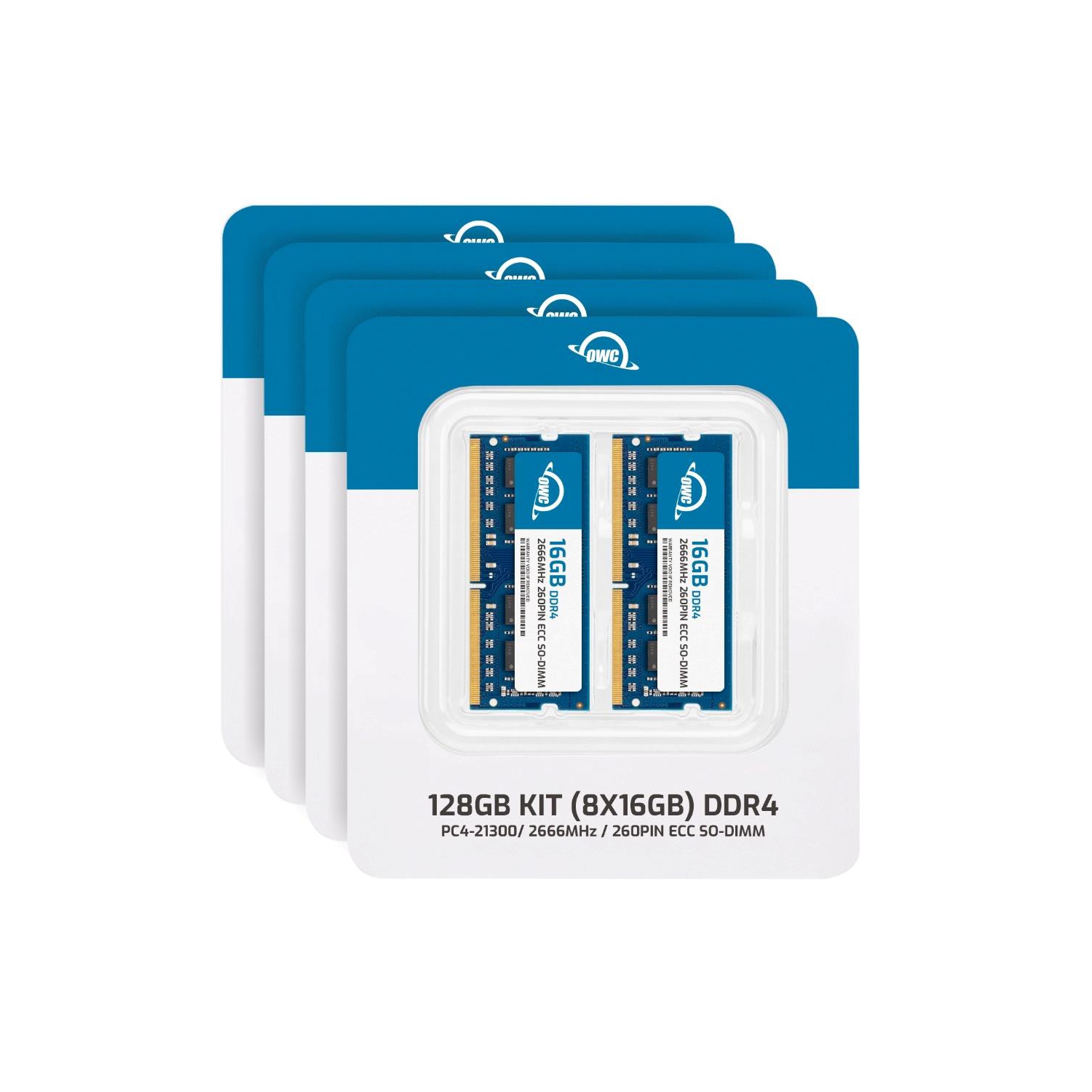 OWC 128GB DDR4 2666MHz PC4-21300 CL19 2RX8 ECC Unbuffered SODIMM 1.2V 260-pin Memory RAM