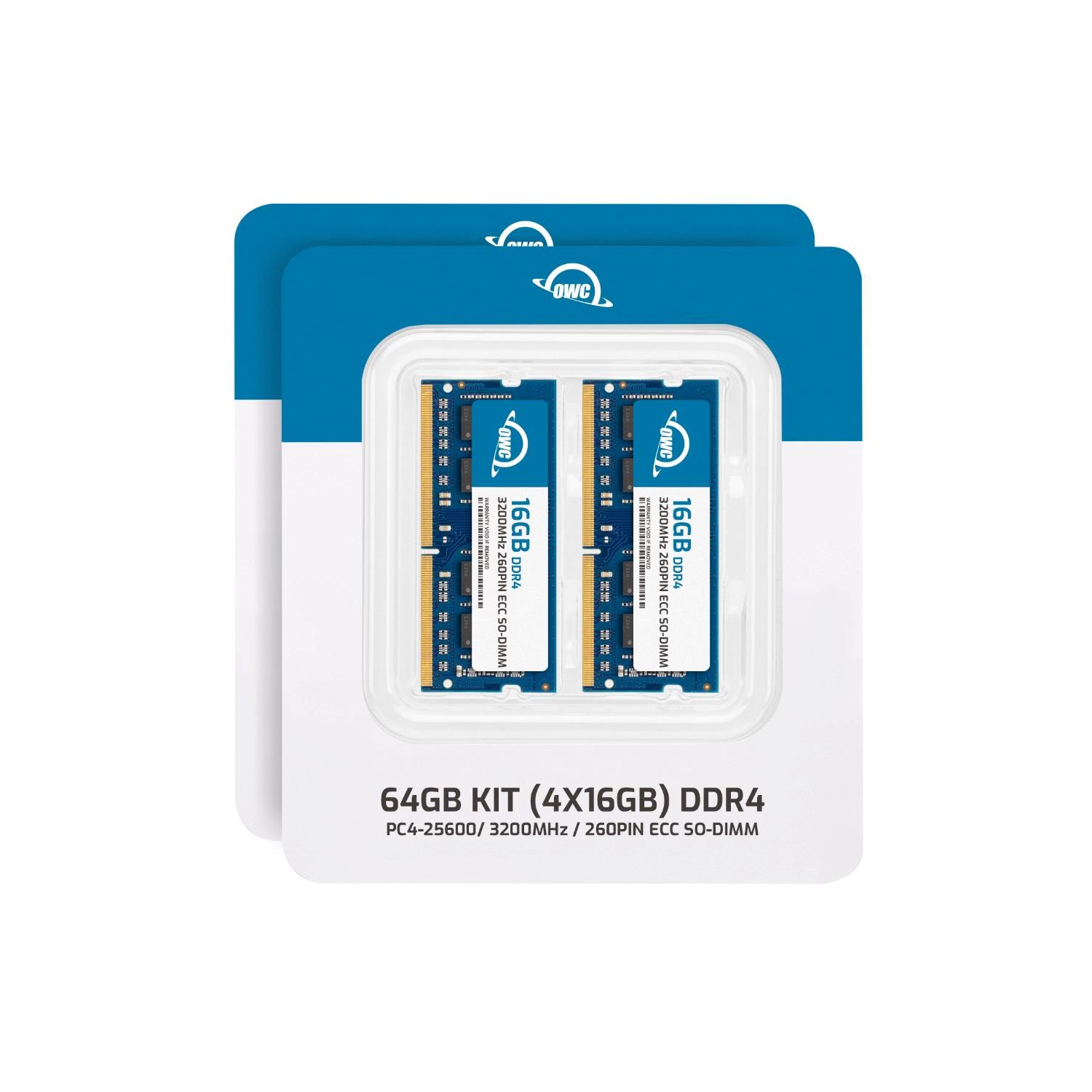 OWC 64GB DDR4 3200MHz PC4-25600 CL22 1RX8 ECC Unbuffered SODIMM 1.2V 260-pin