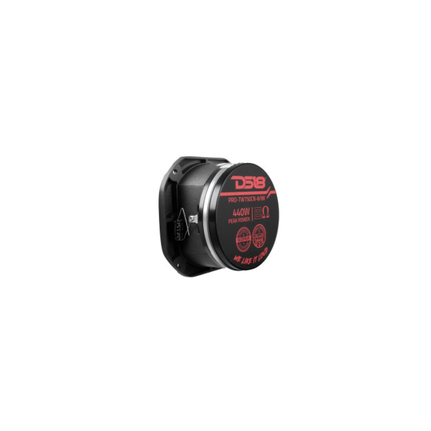 Haut-parleur d'aigus Super Bullet 220&nbsp;W de 4&nbsp;po PRO-TW750CN-8/BK DS18 - 8&nbsp;Ohm