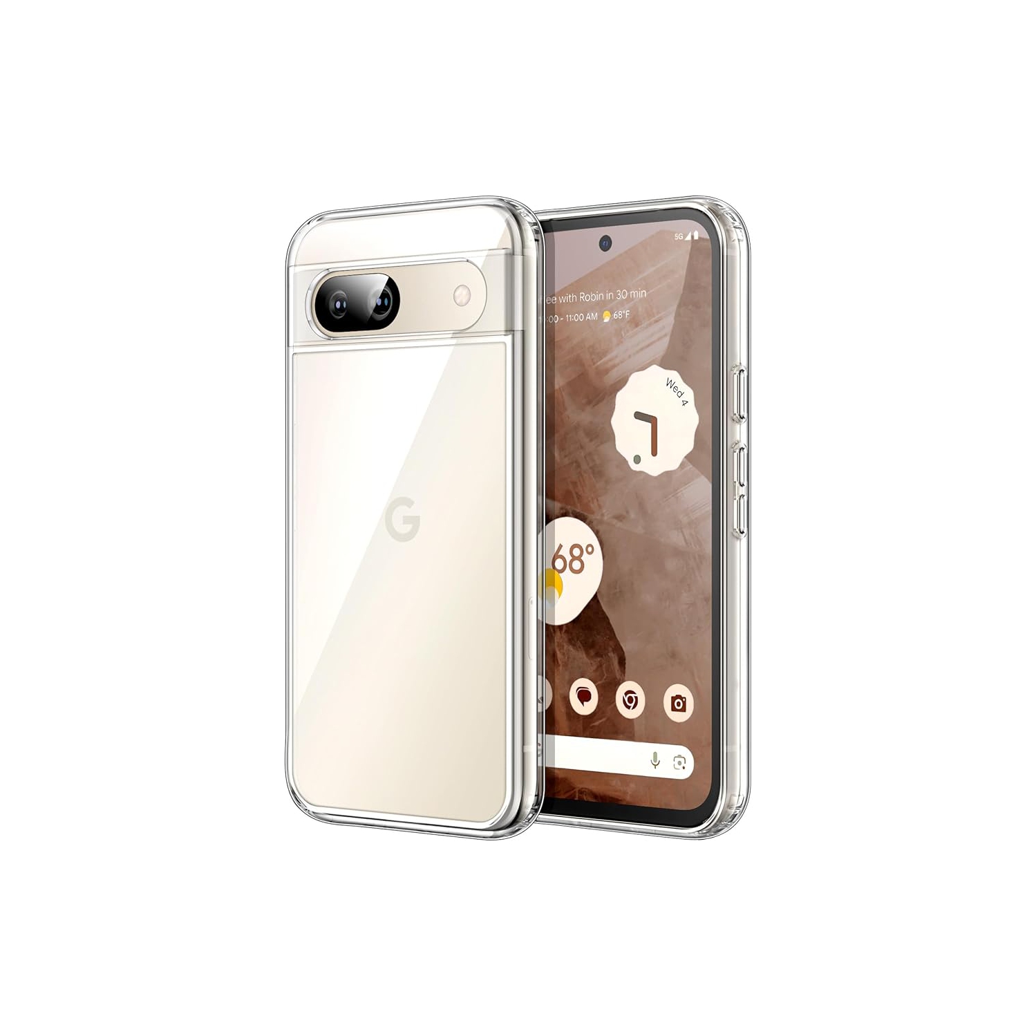 JETech Clear Case for Google Pixel 8a Phone Cover