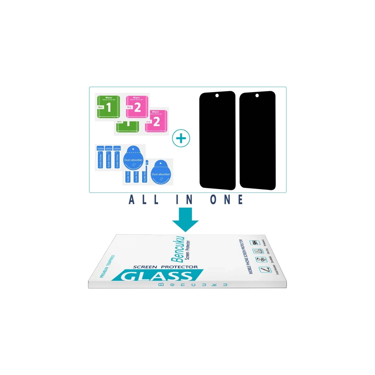 (Paquet de 2) Protecteur d'écran de confidentialité pour Pixel 10 Pro de Google – Verre trempé espion, déverrouillage des empreintes digitales,