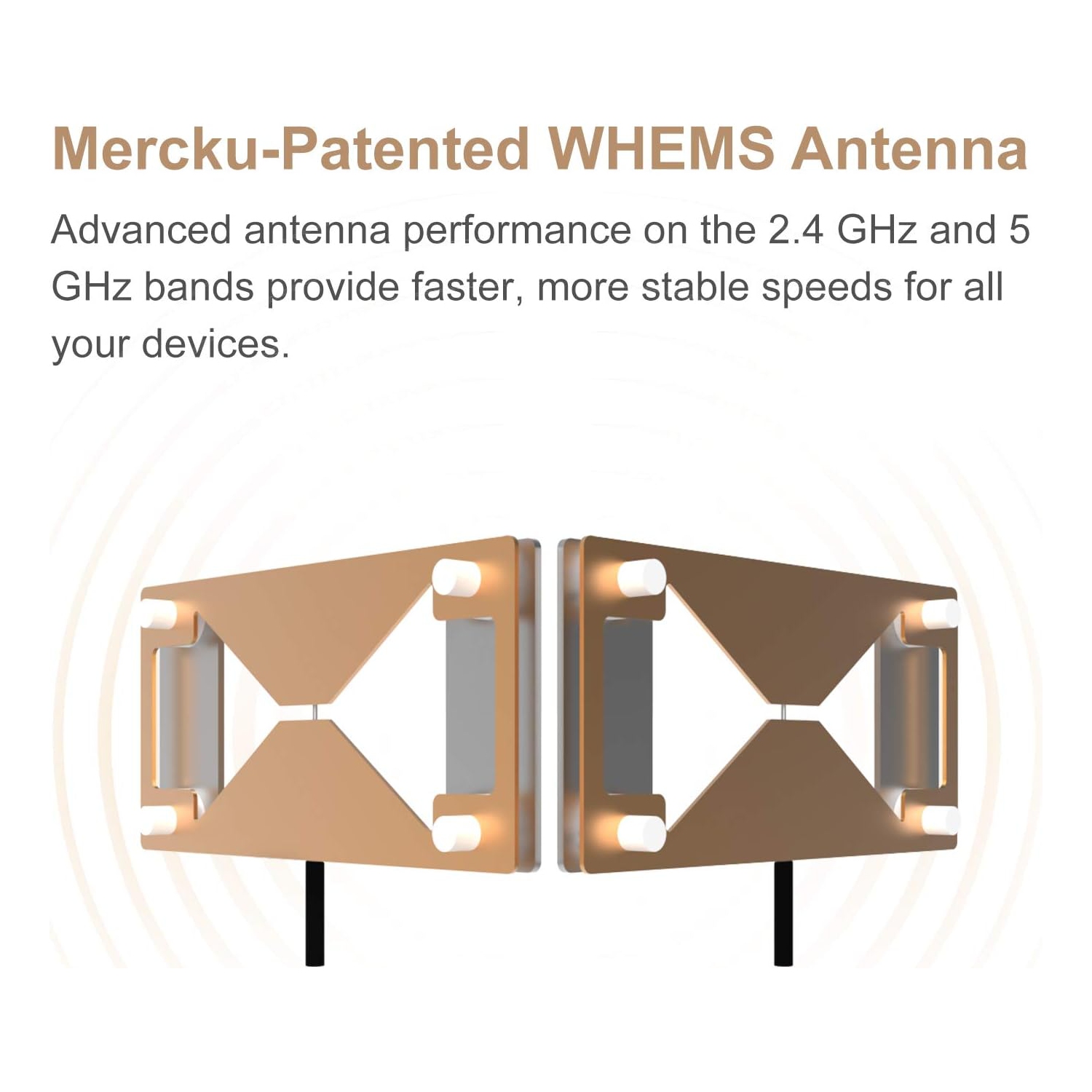 Mercku M6a Plus Mesh Wi-Fi 6 Router for Wireless Internet 1 Pack Covers up to 3,000 sq.ft. Mesh Wi-Fi System, Dual-Band Gigabit Router, App Control,