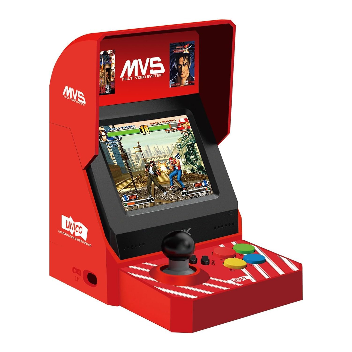SNK MVS Mini Home Arcade Machine, 45 Pre-Loaded Classic SNK NeoGeo Games