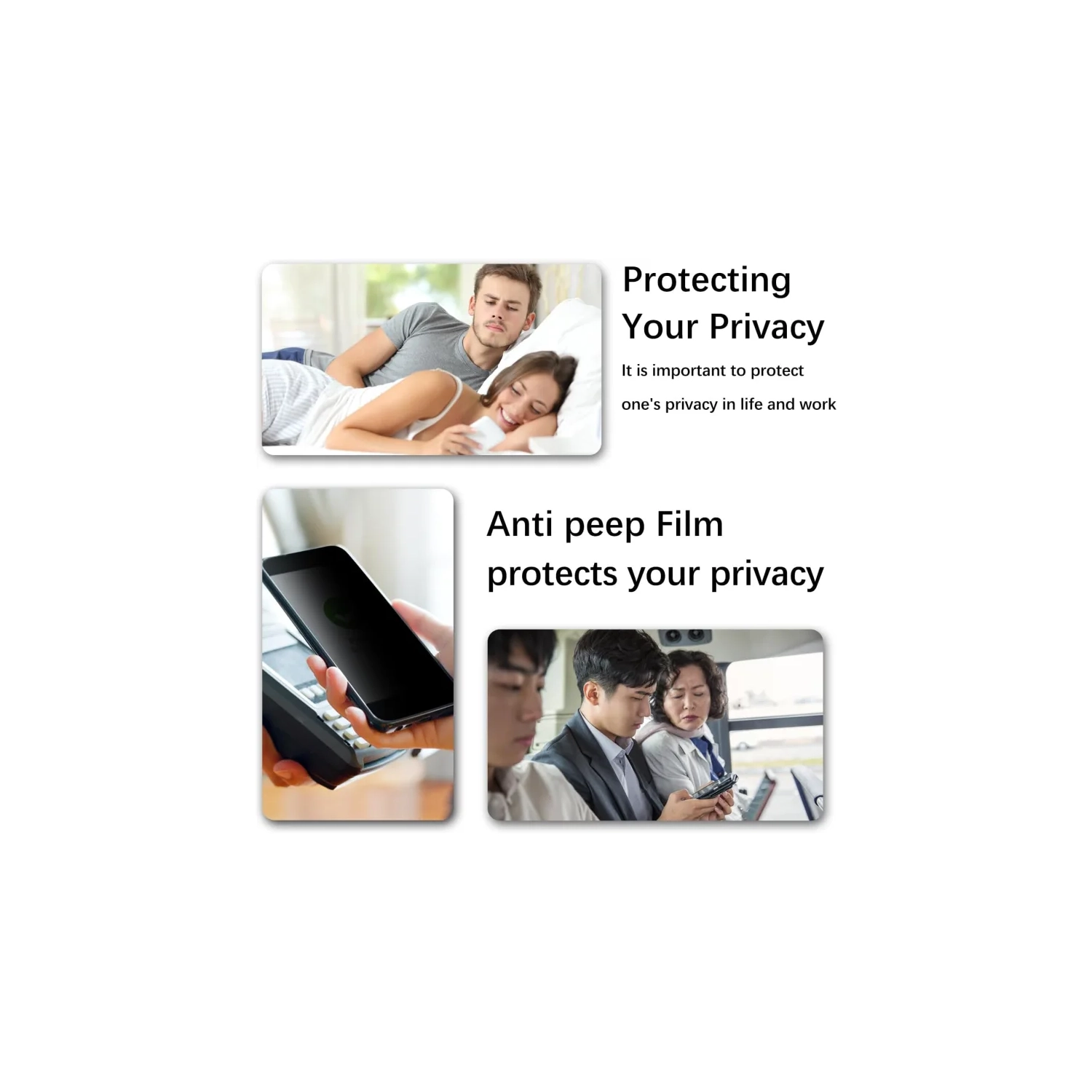 (Paquet de 2) Protecteur d'écran de confidentialité pour Google Pixel 10 Pro XL – Verre trempé espion, déverrouillage des empreintes digitales,