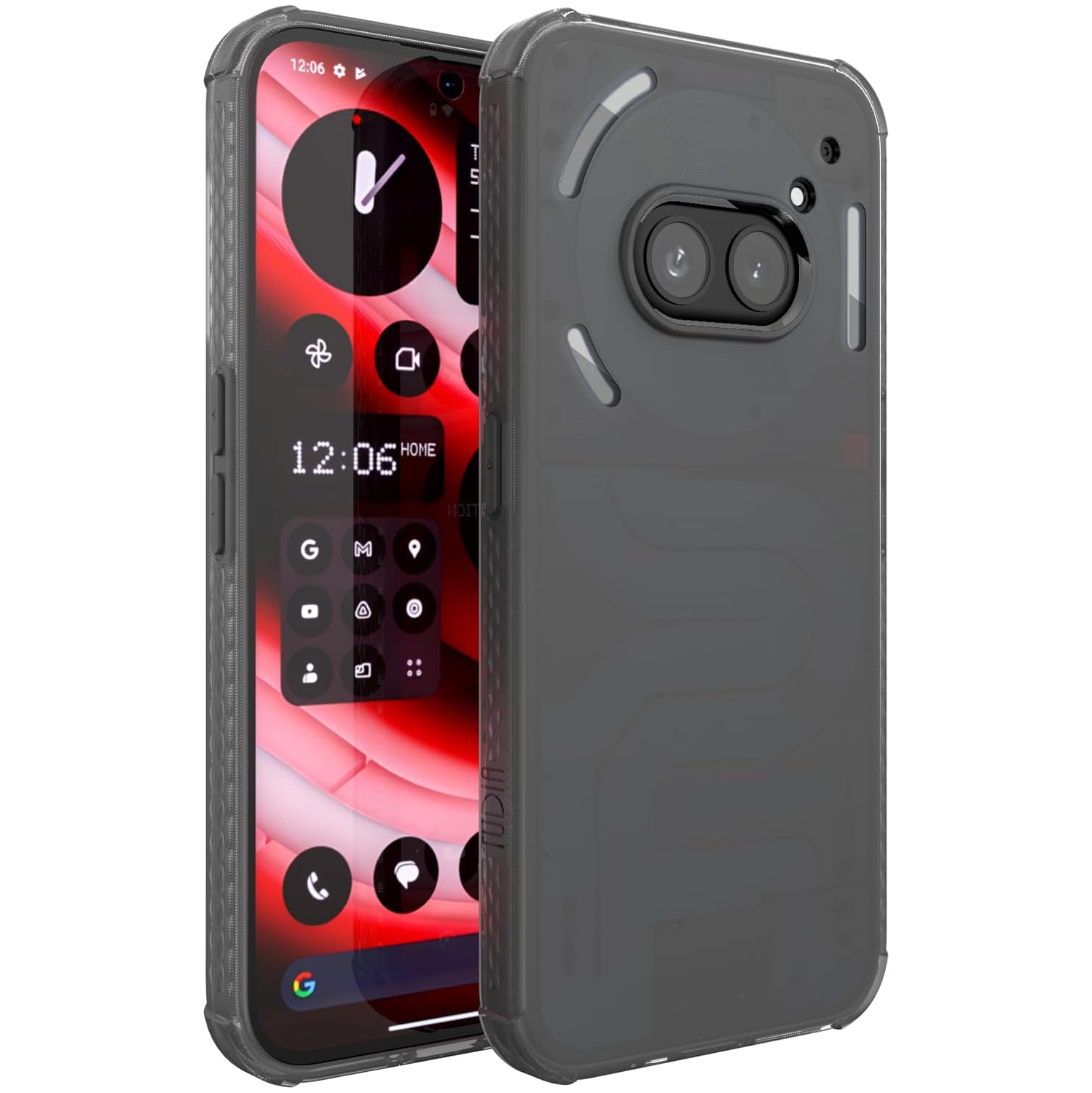 TUDIA SKN for Nothing Phone 2a/ 2a Plus Case Shockproof - Frosted Black