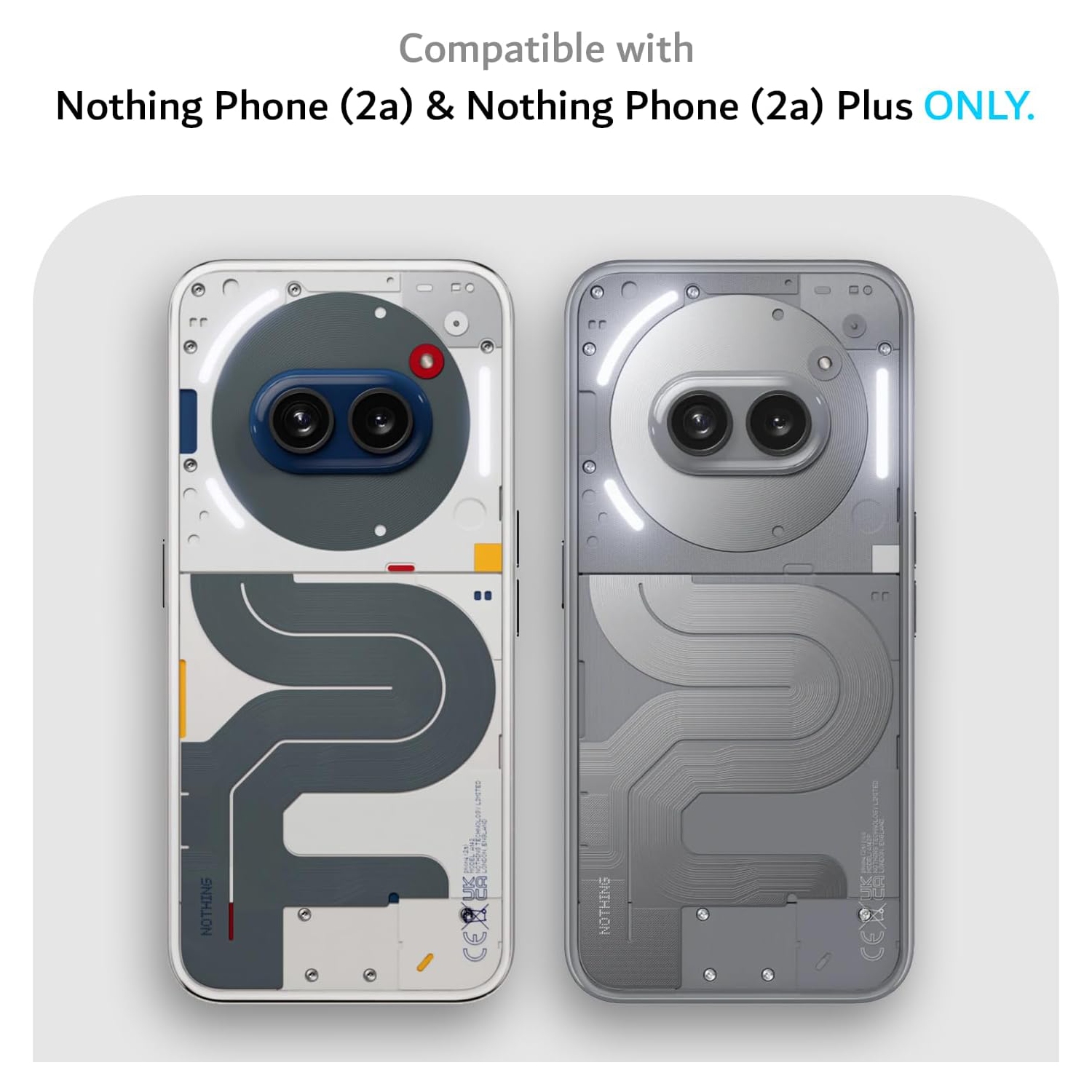 TUDIA SKN for Nothing Phone 2a/ 2a Plus Case Shockproof - Frosted Black