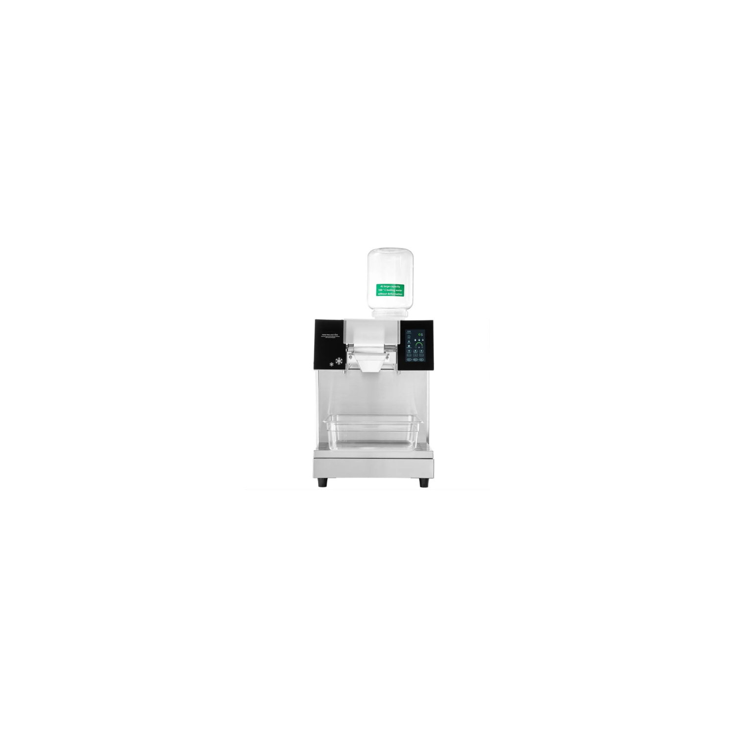 VEVOR QLX1203-1 Commercial Snowflake Ice Machine 397 lbs/24H Stainless Steel for Ice Cream,silver