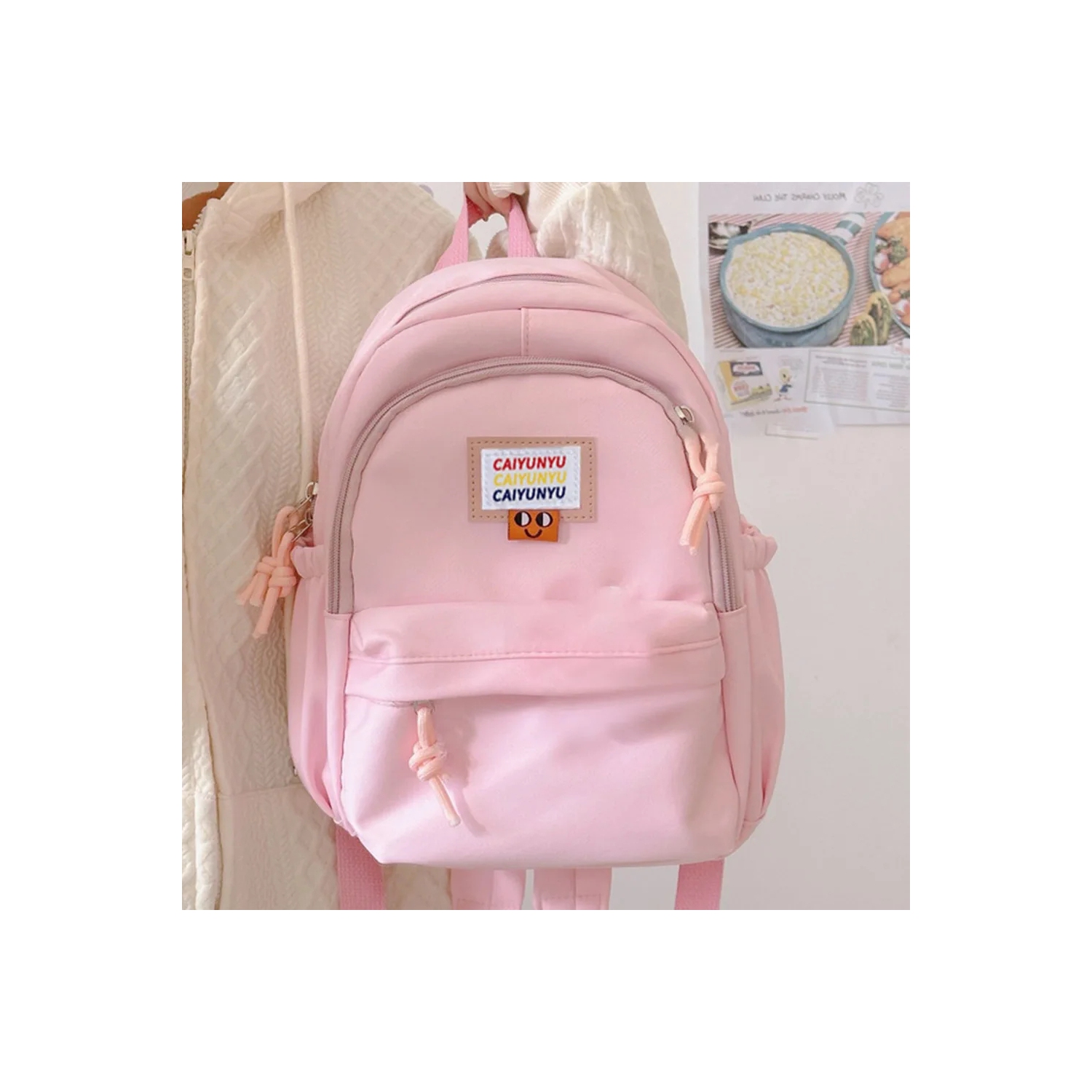 Sac à dos enfant pour garçon Sacs à dos Simple Cute Sac à dos ordinateur polyvalent Sac école Mochilas Mujer - Rose
