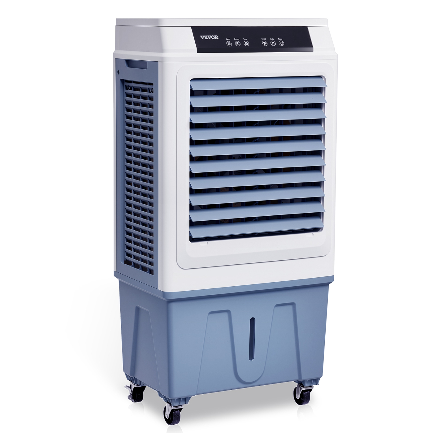 VEVOR 3100 CFM Evaporative Air Cooler, with 9 Gallon Water Tank Swamp Cooler, Portable Cooling Fan with Remote Control, 12H Timer, 4 Ice Boxes, Quiet