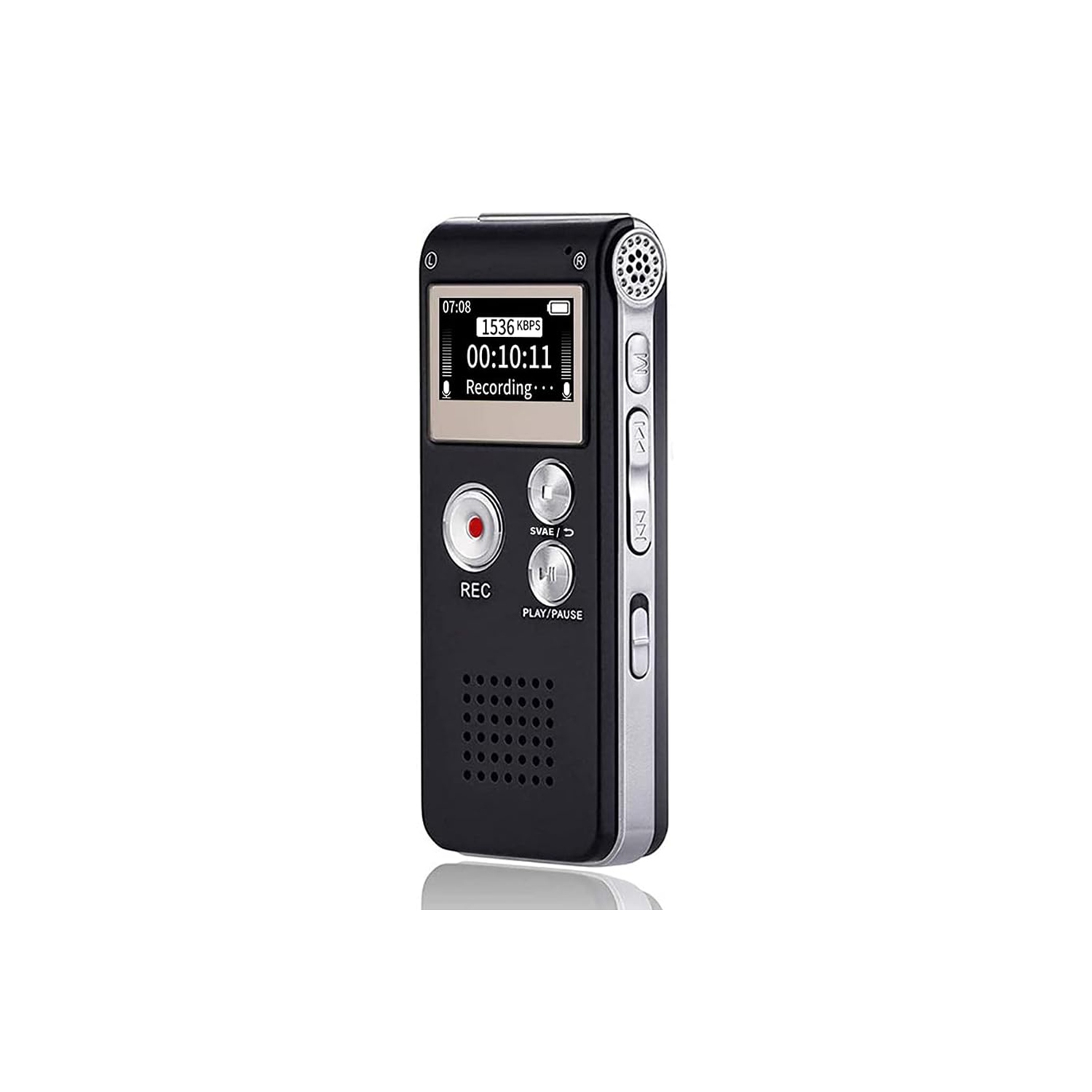 Digital Voice Recorder 16GB Voice Recorder with Playback for Lectures - USB Rechargeable Dictaphone Upgraded