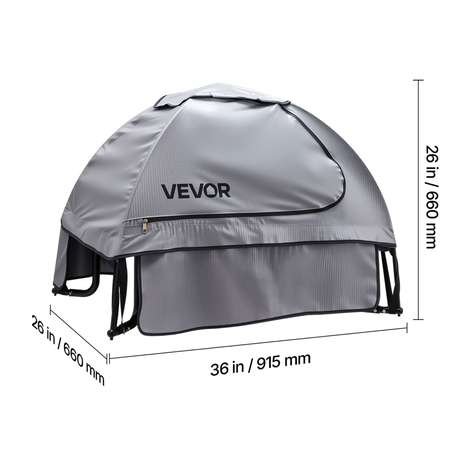VEVOR 36 x 26 x 26 Inch Generator Cover, Waterproof Universal Generator Cover for Most Generators 70-108 Inches Perimeter, Heavy Duty Thicken Oxford